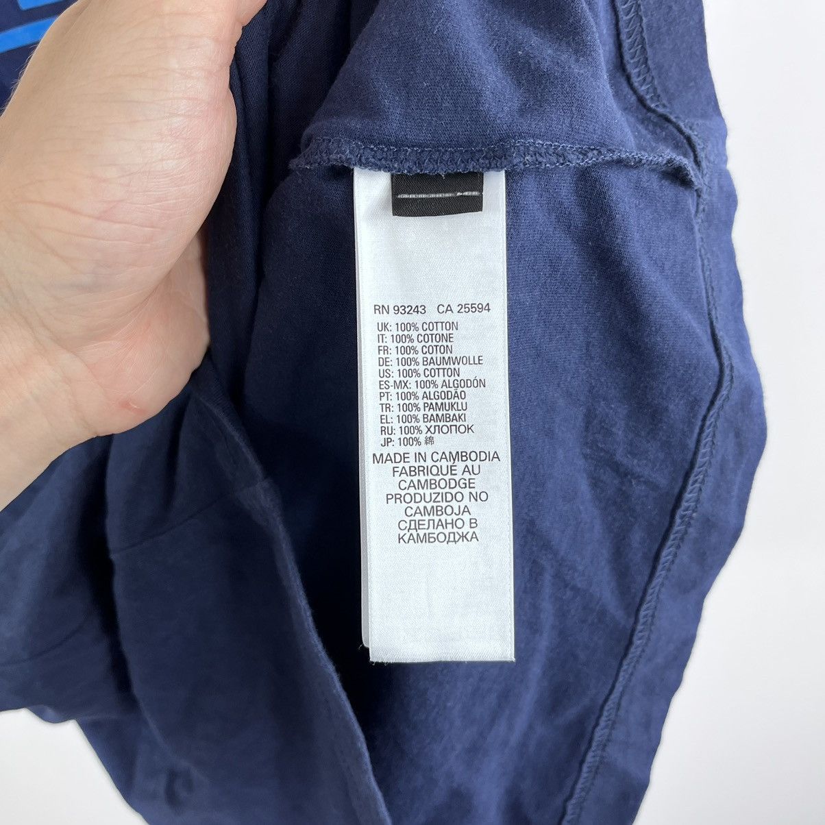 Designer Diesel T-Shirt Navy Big Logo Size L Size US M / EU 48-50 / 2 - 6 Thumbnail