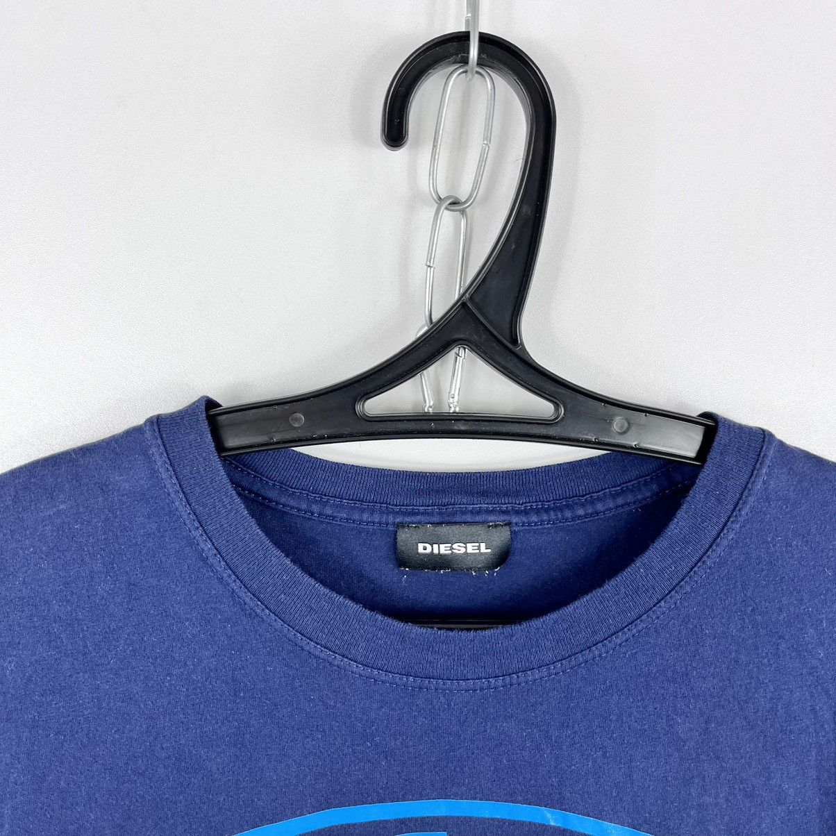 Designer Diesel T-Shirt Navy Big Logo Size L Size US M / EU 48-50 / 2 - 5 Thumbnail