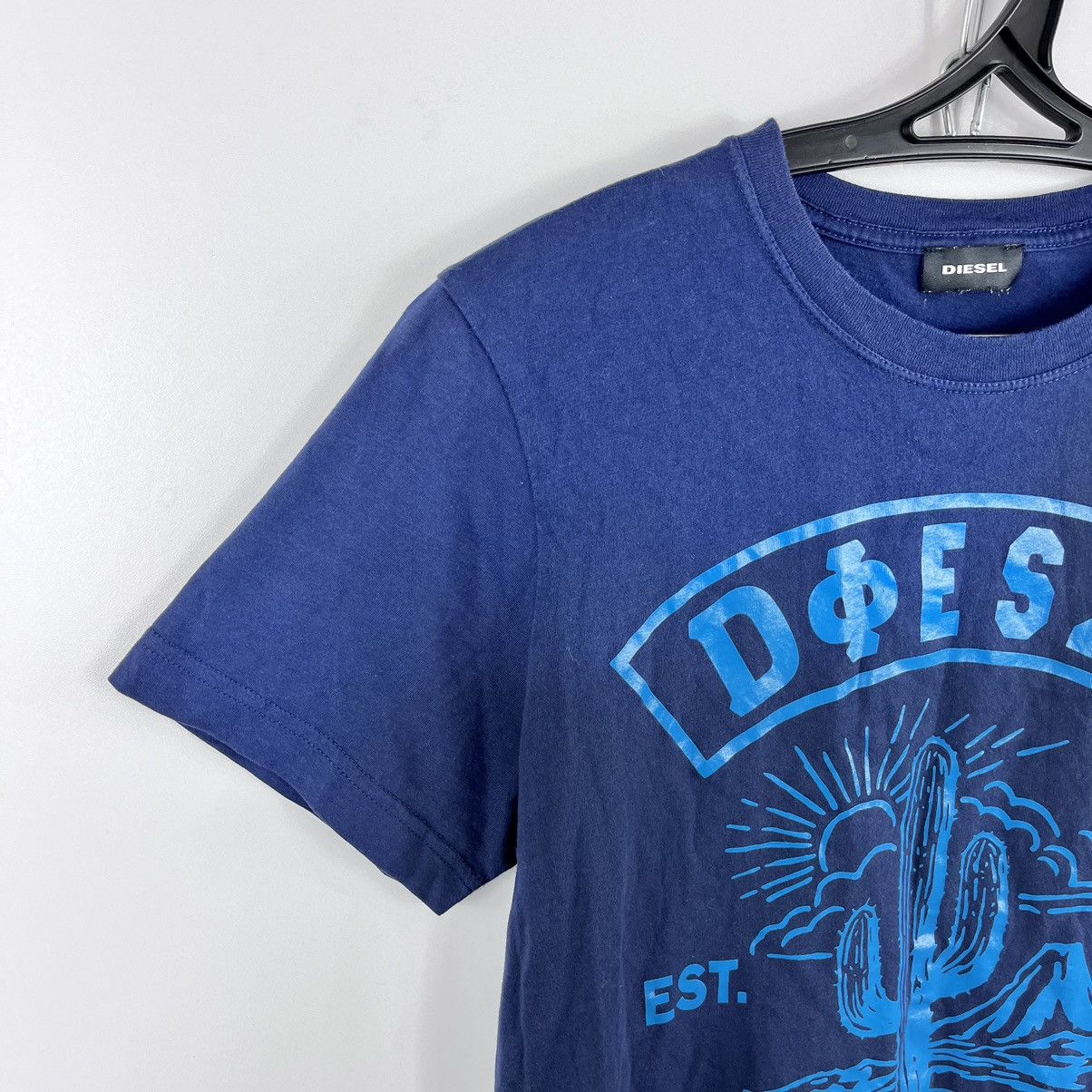 Designer Diesel T-Shirt Navy Big Logo Size L Size US M / EU 48-50 / 2 - 2 Thumbnail