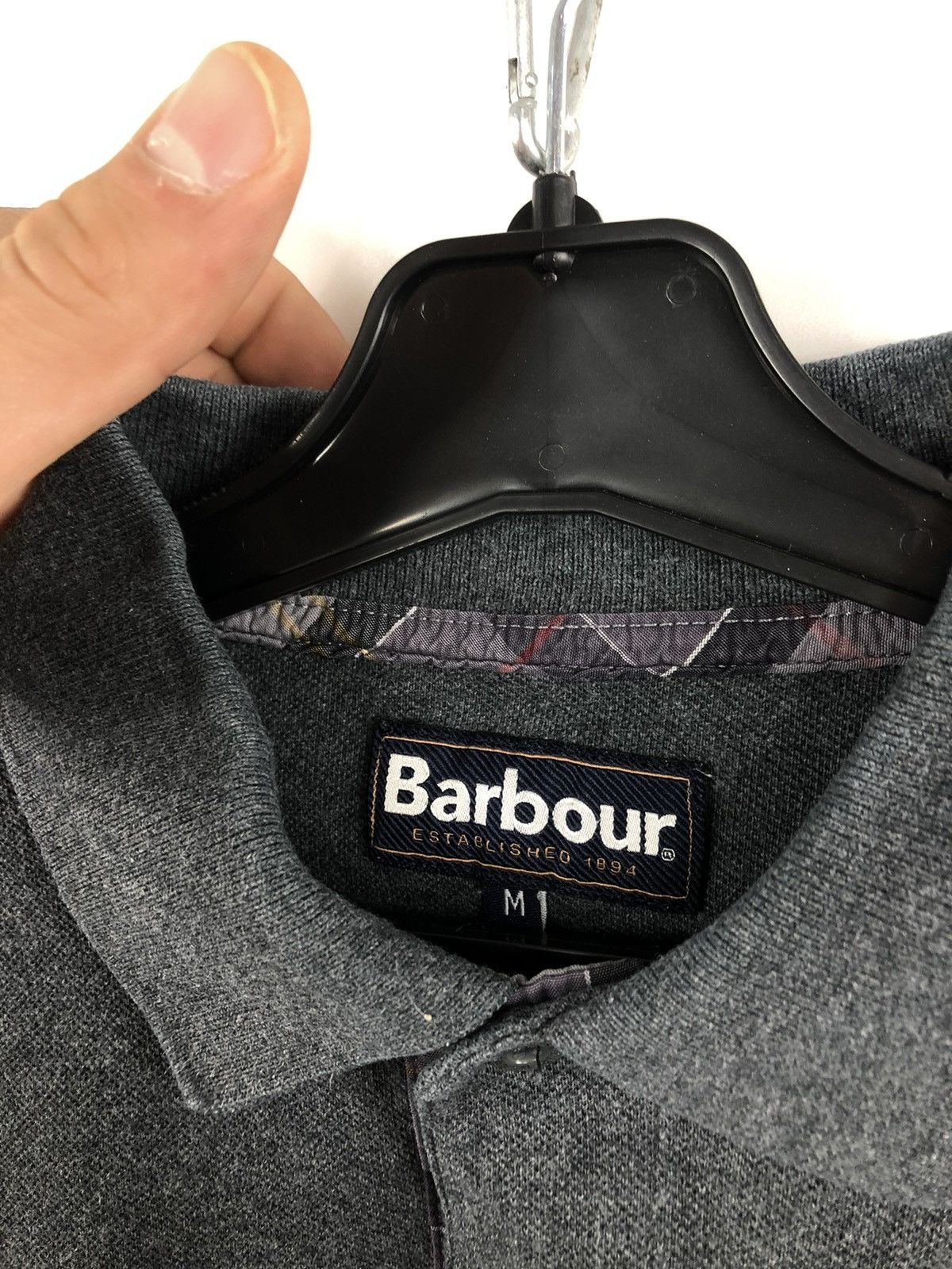 Barbour × Japanese Brand Barbour Polo T-Shirt Dark Grey Size M Size US M / EU 48-50 / 2 - 7 Thumbnail