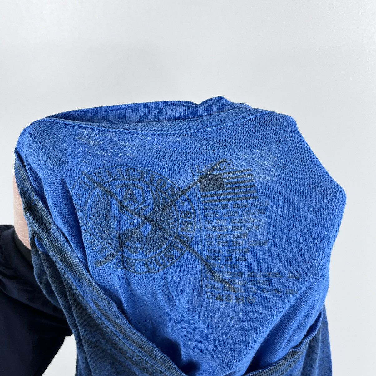 Affliction × Vintage Vintage Affliction Live Fast T-Shirt Blue Size L Size US L / EU 52-54 / 3 - 6 Thumbnail