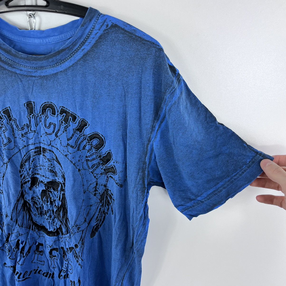 Affliction × Vintage Vintage Affliction Live Fast T-Shirt Blue Size L Size US L / EU 52-54 / 3 - 5 Thumbnail
