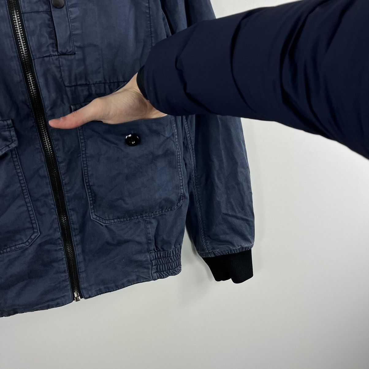 G-Star G Star Raw Correctline Bomber Jacket Full Zip Navy Size L Size US L / EU 52-54 / 3 - 5 Thumbnail