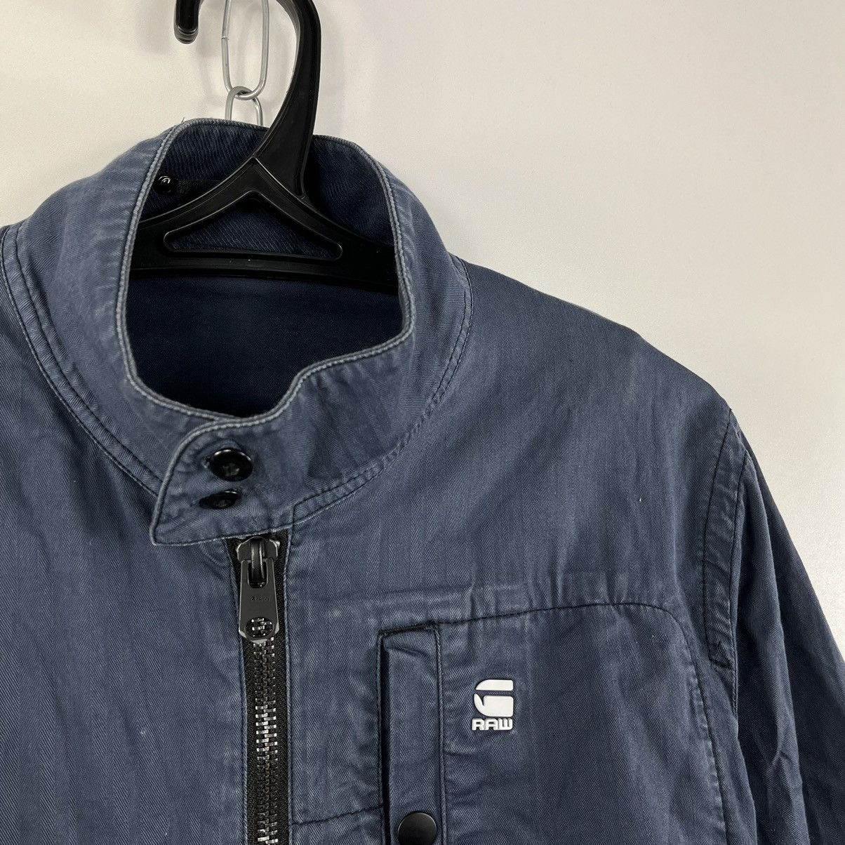 G-Star G Star Raw Correctline Bomber Jacket Full Zip Navy Size L Size US L / EU 52-54 / 3 - 3 Thumbnail