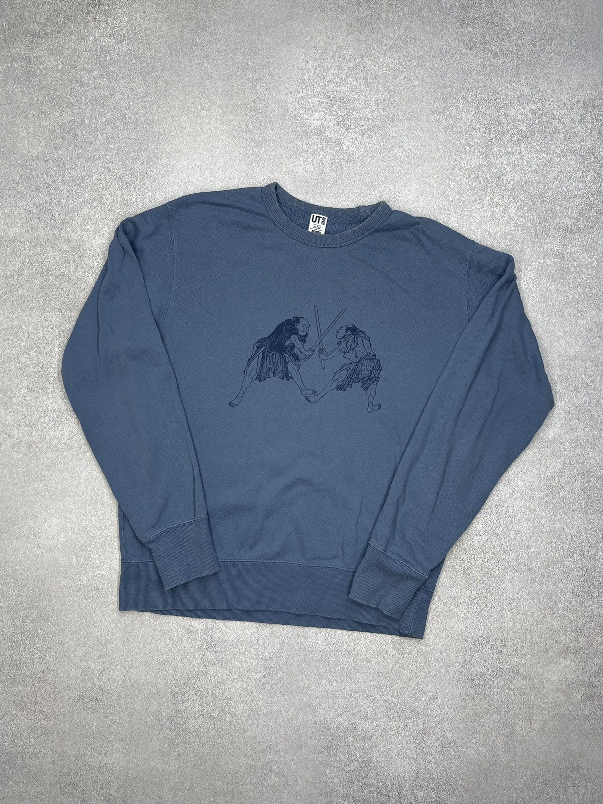 Uniqlo Uniqlo Hokusai Blue Sweatshirt Samurai Japanese Jakudze Grailed