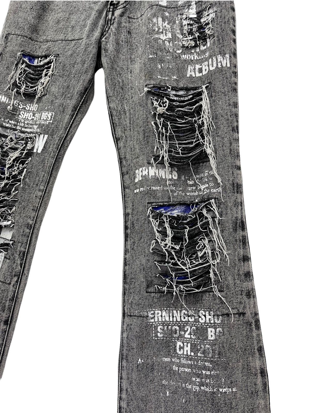 Seditionaries 90’s RETRO PUNK FLARE🔥STUDIO SHO Ripped Distressed Denim💥 Size US 30 / EU 46 - 9 Thumbnail