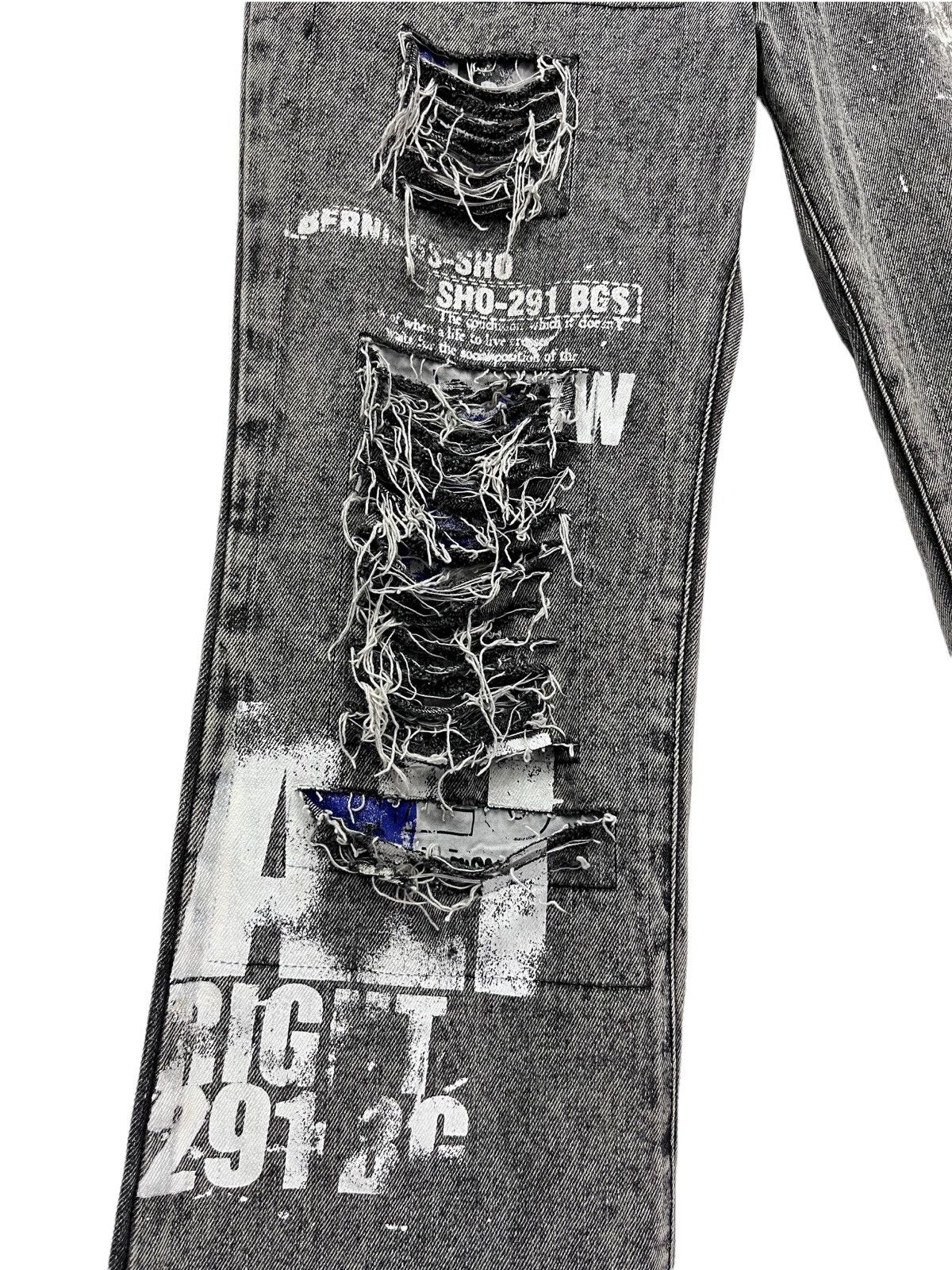 Seditionaries 90’s RETRO PUNK FLARE🔥STUDIO SHO Ripped Distressed Denim💥 Size US 30 / EU 46 - 10 Thumbnail
