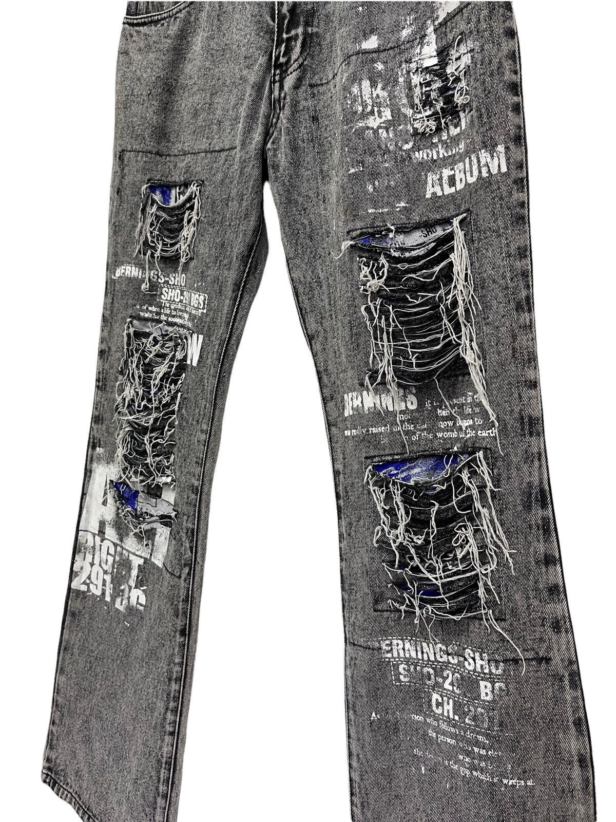 Seditionaries 90’s RETRO PUNK FLARE🔥STUDIO SHO Ripped Distressed Denim💥 Size US 30 / EU 46 - 2 Thumbnail