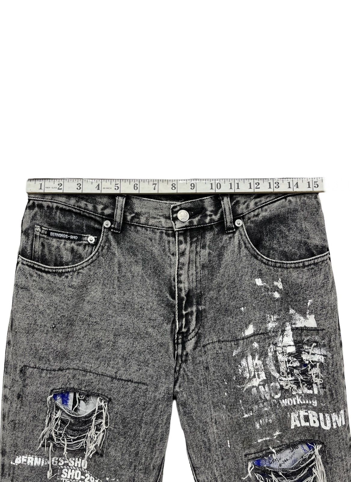 Seditionaries 90’s RETRO PUNK FLARE🔥STUDIO SHO Ripped Distressed Denim💥 Size US 30 / EU 46 - 24 Thumbnail