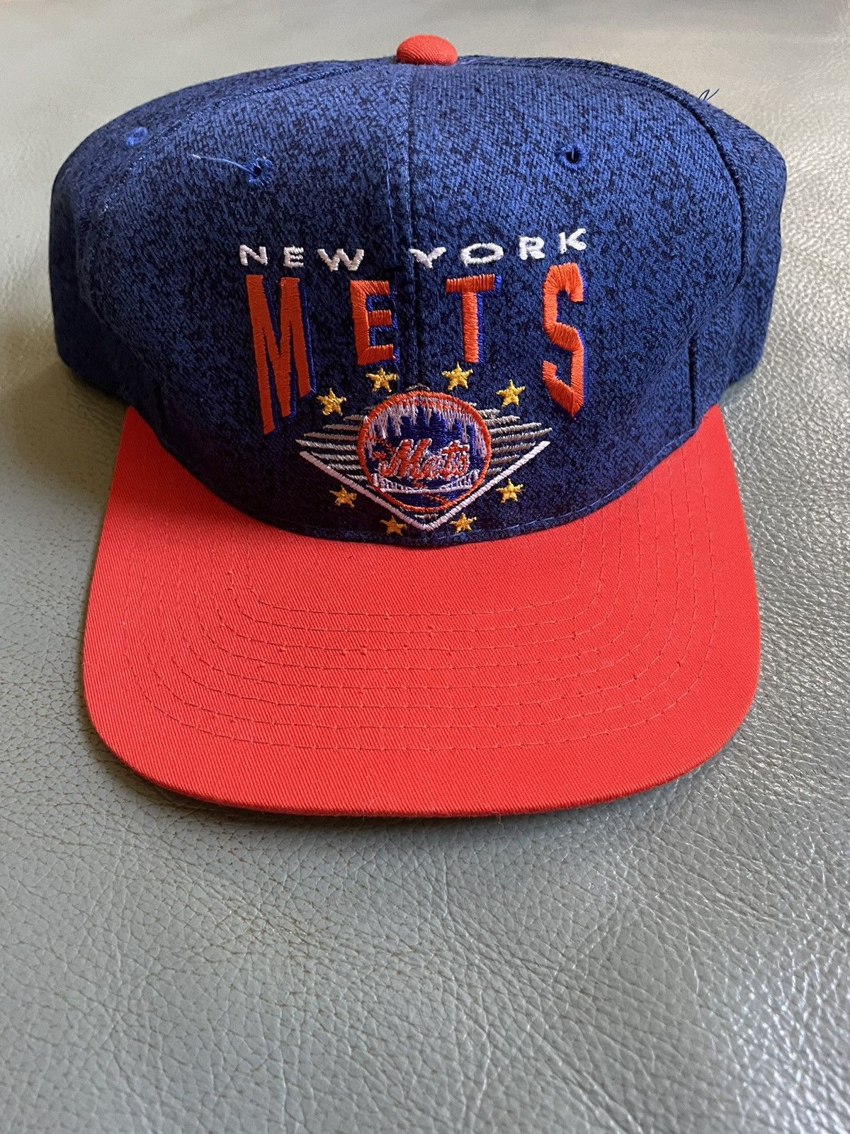 Vintage 90s New York Mets Denim Snapback 