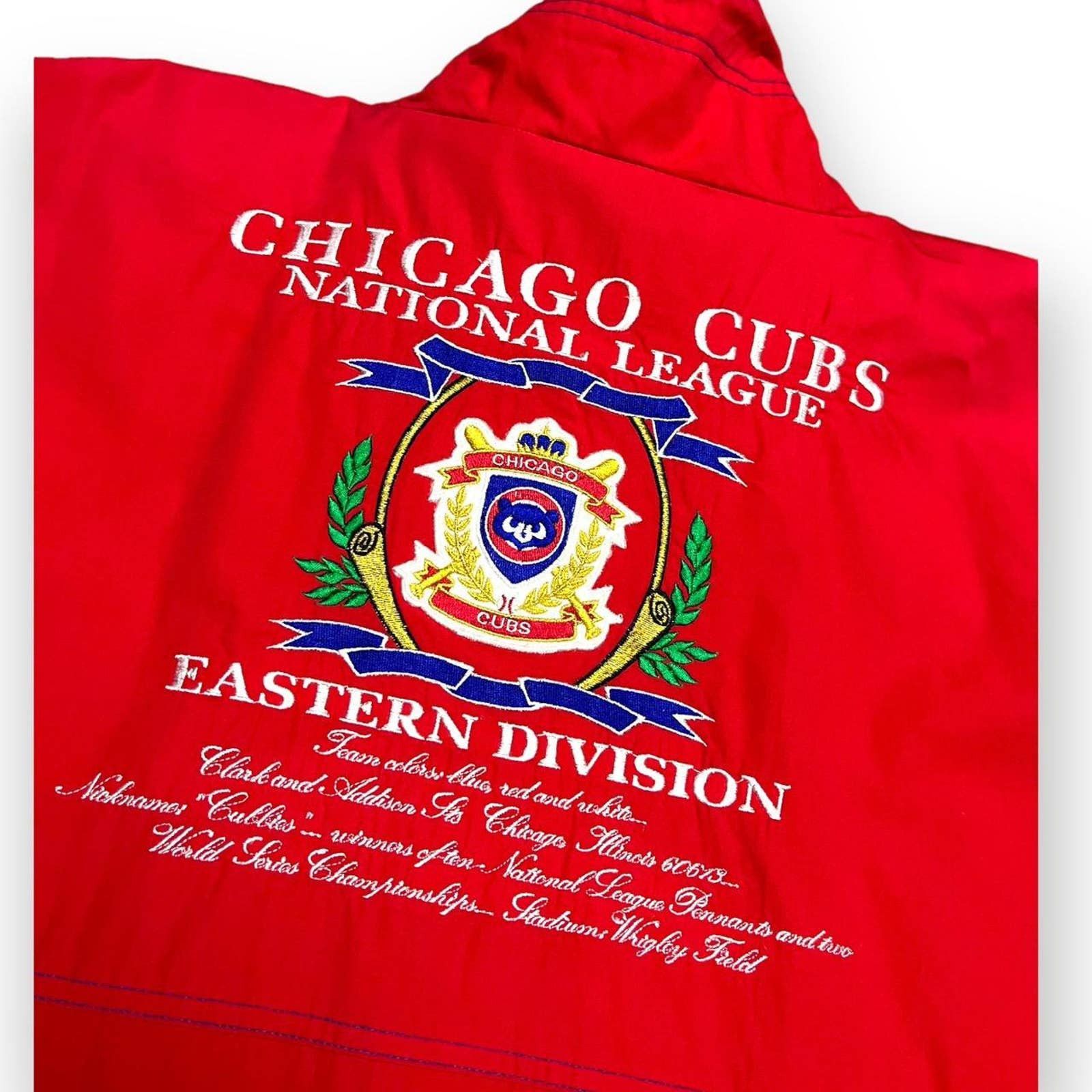 Nutmeg RARE Nutmeg CHICAGO CUBS Vintage 90s MLB Baseball Jacket Size US XL / EU 56 / 4 - 4 Thumbnail