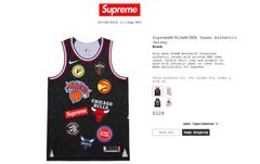 Supreme best sale jersey nba