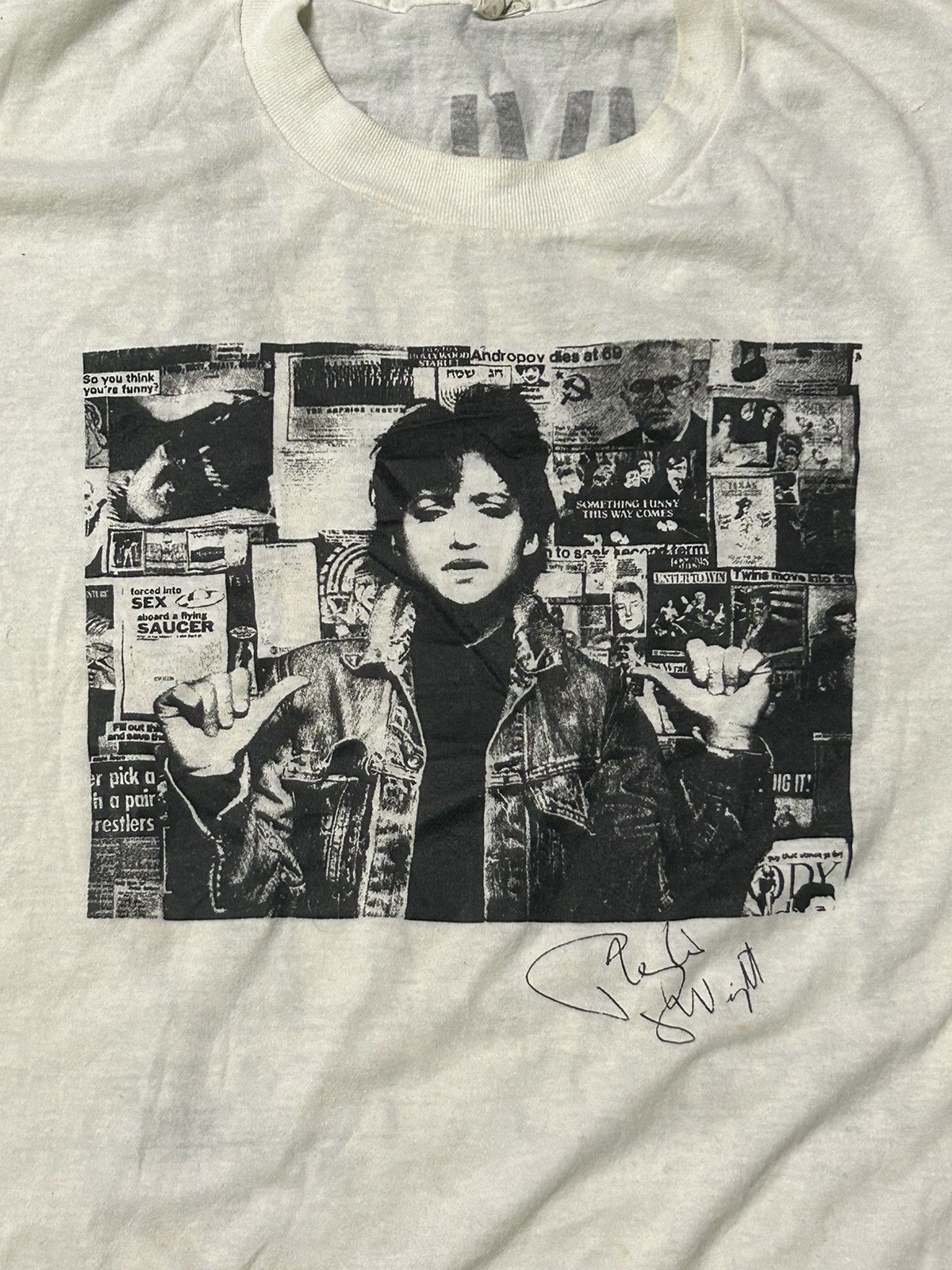 Band Tees × Vintage Vintage Phyllis world tour 1981 punk T-shirt Size US XL / EU 56 / 4 - 4 Thumbnail