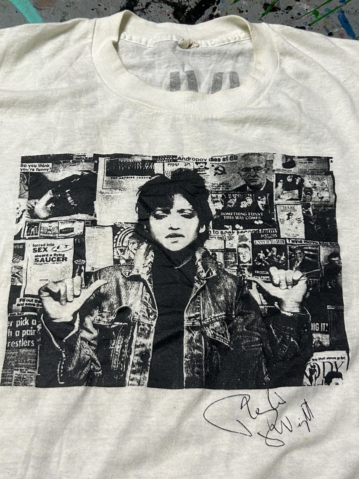 Band Tees × Vintage Vintage Phyllis world tour 1981 punk T-shirt Size US XL / EU 56 / 4 - 5 Thumbnail