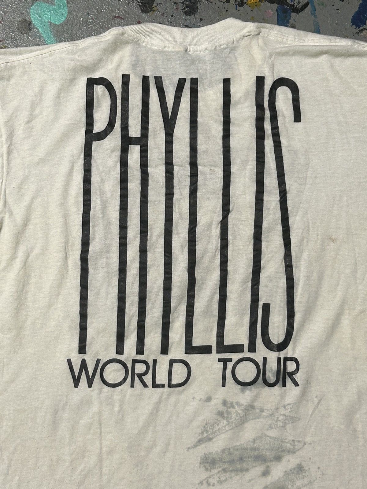 Band Tees × Vintage Vintage Phyllis world tour 1981 punk T-shirt Size US XL / EU 56 / 4 - 7 Thumbnail