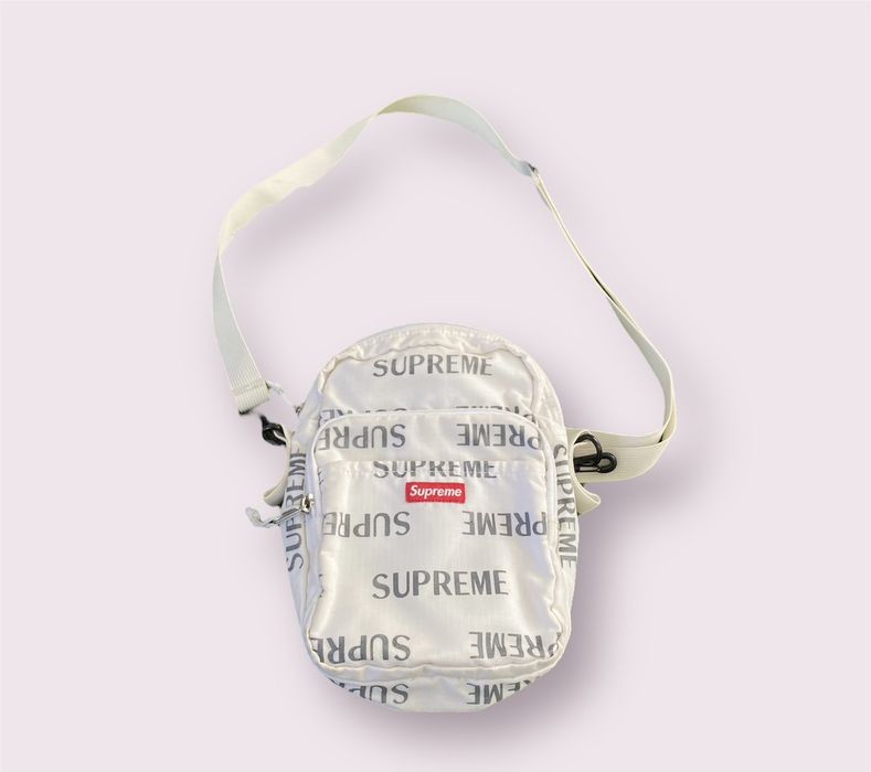 Supreme Supreme 3M Reflective Repeat Shoulder Bag White | Grailed