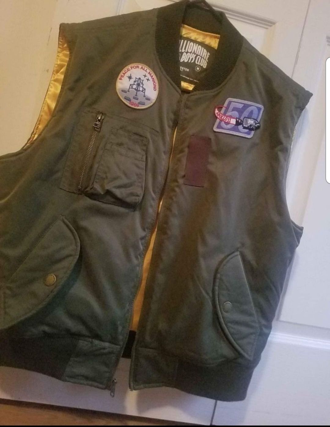image of Billionaire Boys Club: Apollo Vest in Olive, Men's (Size Medium)