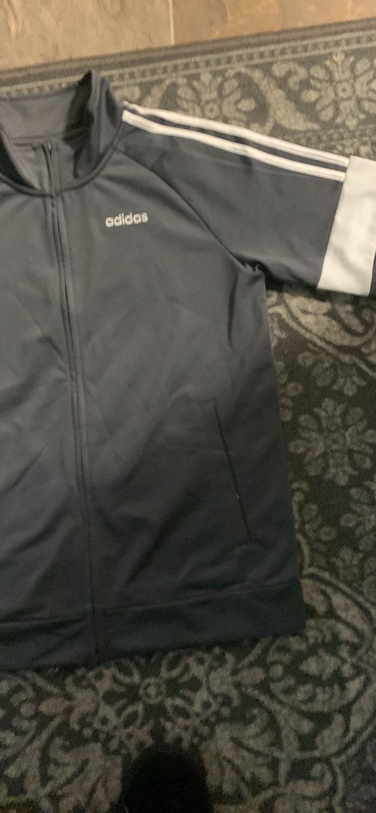 Adidas × Vintage Adidas Silver Jacket Zip Up Streetwear Y2K 2000s Thrift Size US S / EU 44-46 / 1 - 5 Thumbnail