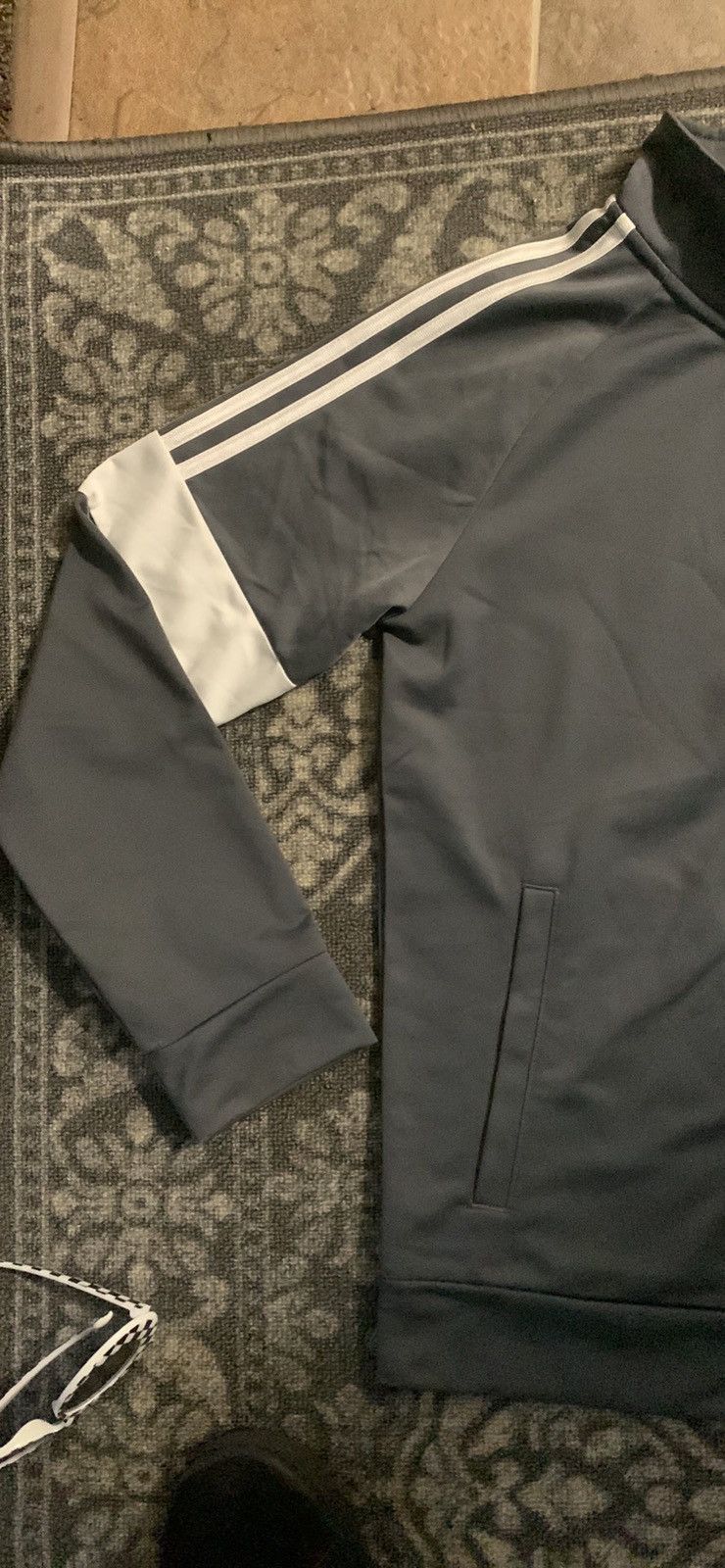 Adidas × Vintage Adidas Silver Jacket Zip Up Streetwear Y2K 2000s Thrift Size US S / EU 44-46 / 1 - 2 Thumbnail