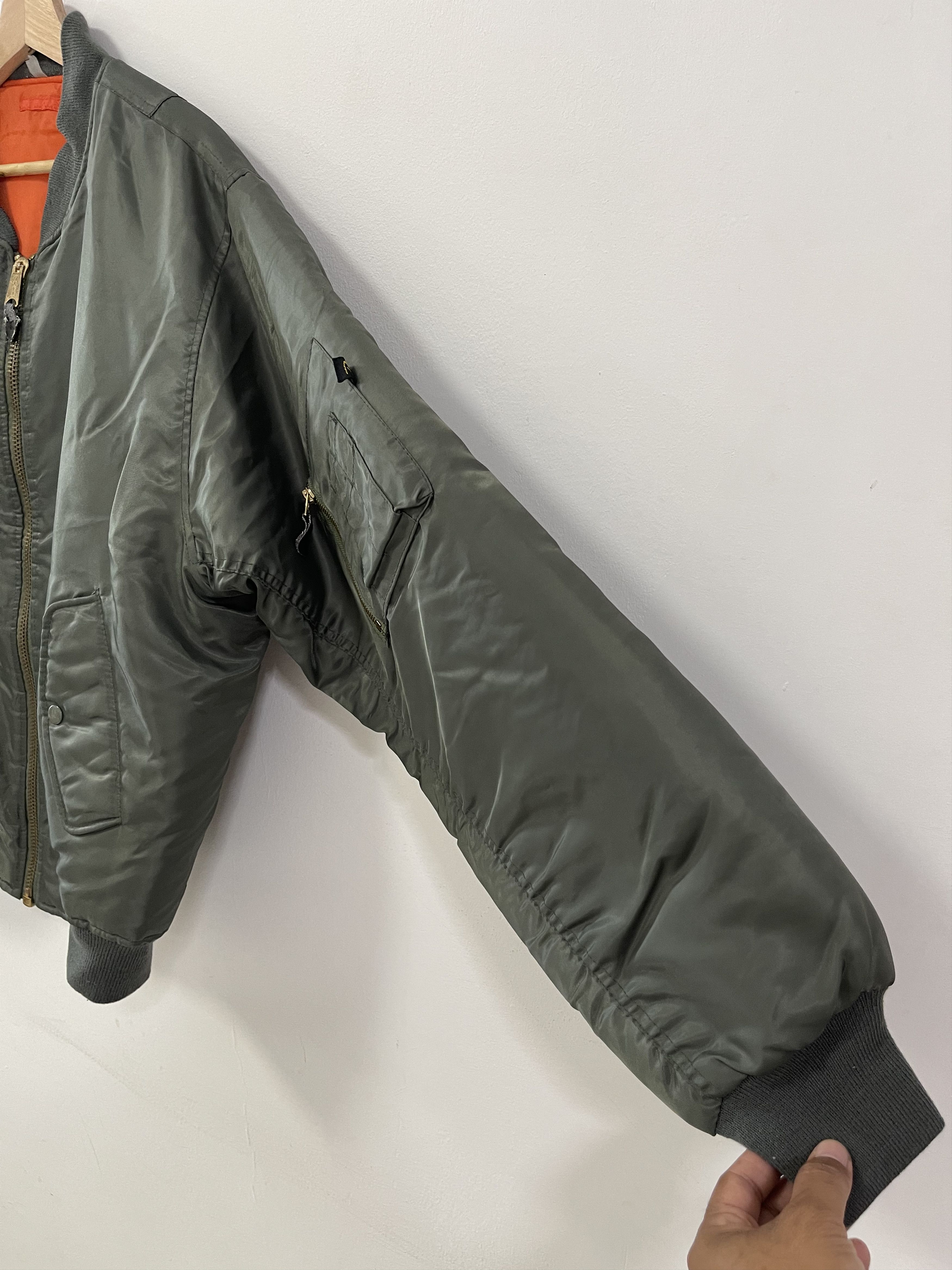 Vintage Vintage Usaf Ma 1 military Bomber Style Jacket Size US XL / EU 56 / 4 - 4 Thumbnail