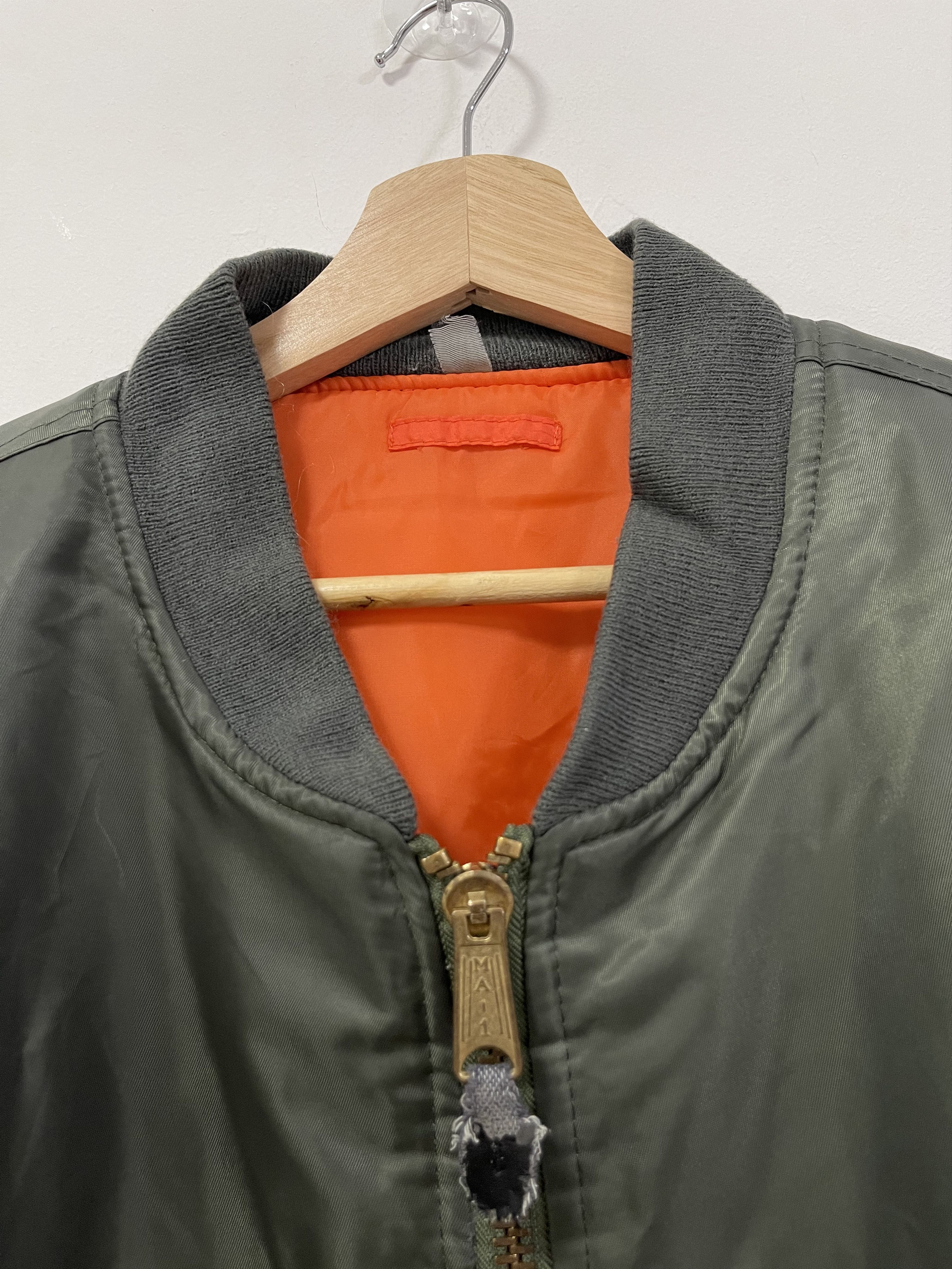 Vintage Vintage Usaf Ma 1 military Bomber Style Jacket Size US XL / EU 56 / 4 - 8 Thumbnail