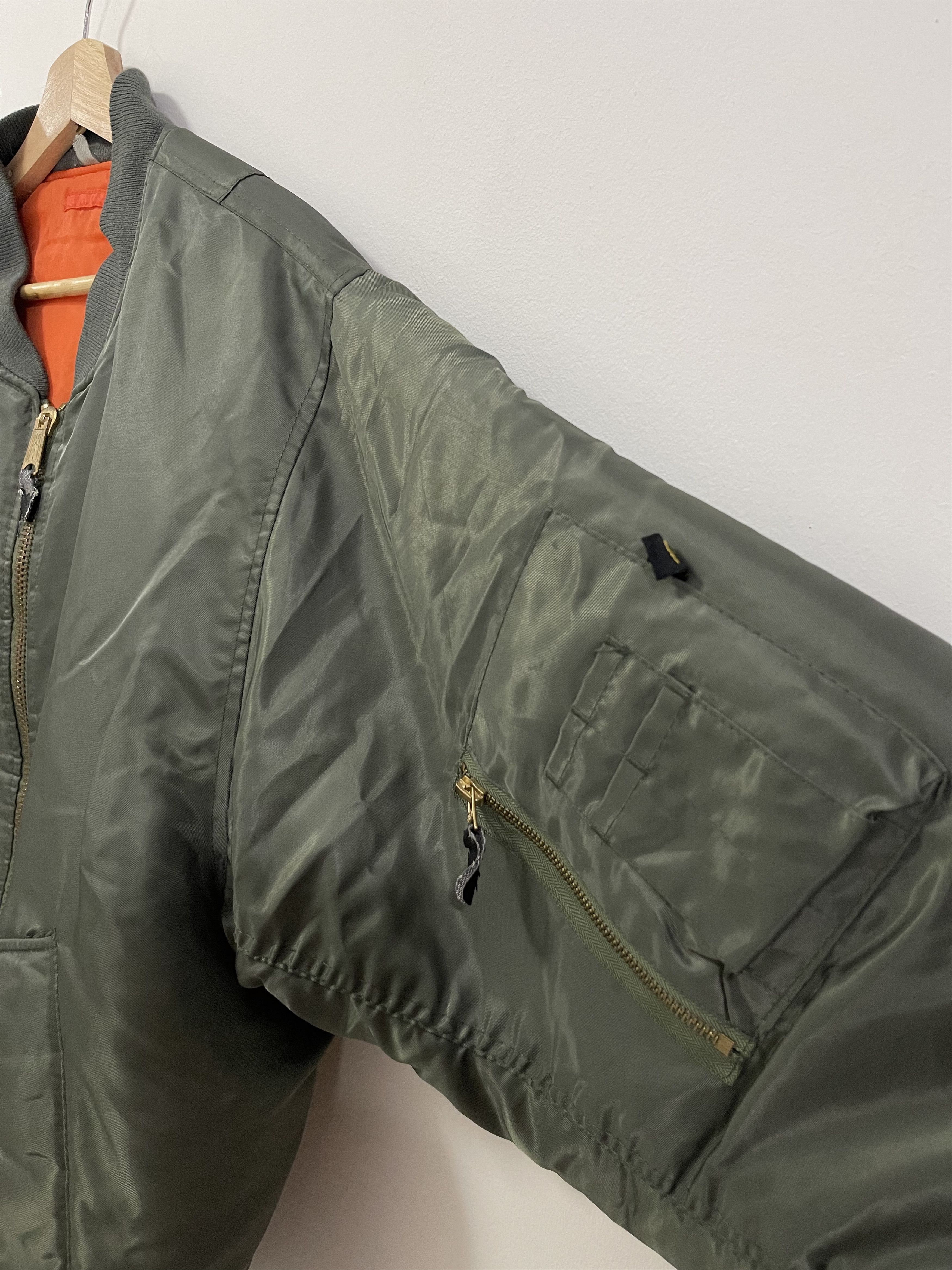 Vintage Vintage Usaf Ma 1 military Bomber Style Jacket Size US XL / EU 56 / 4 - 5 Thumbnail