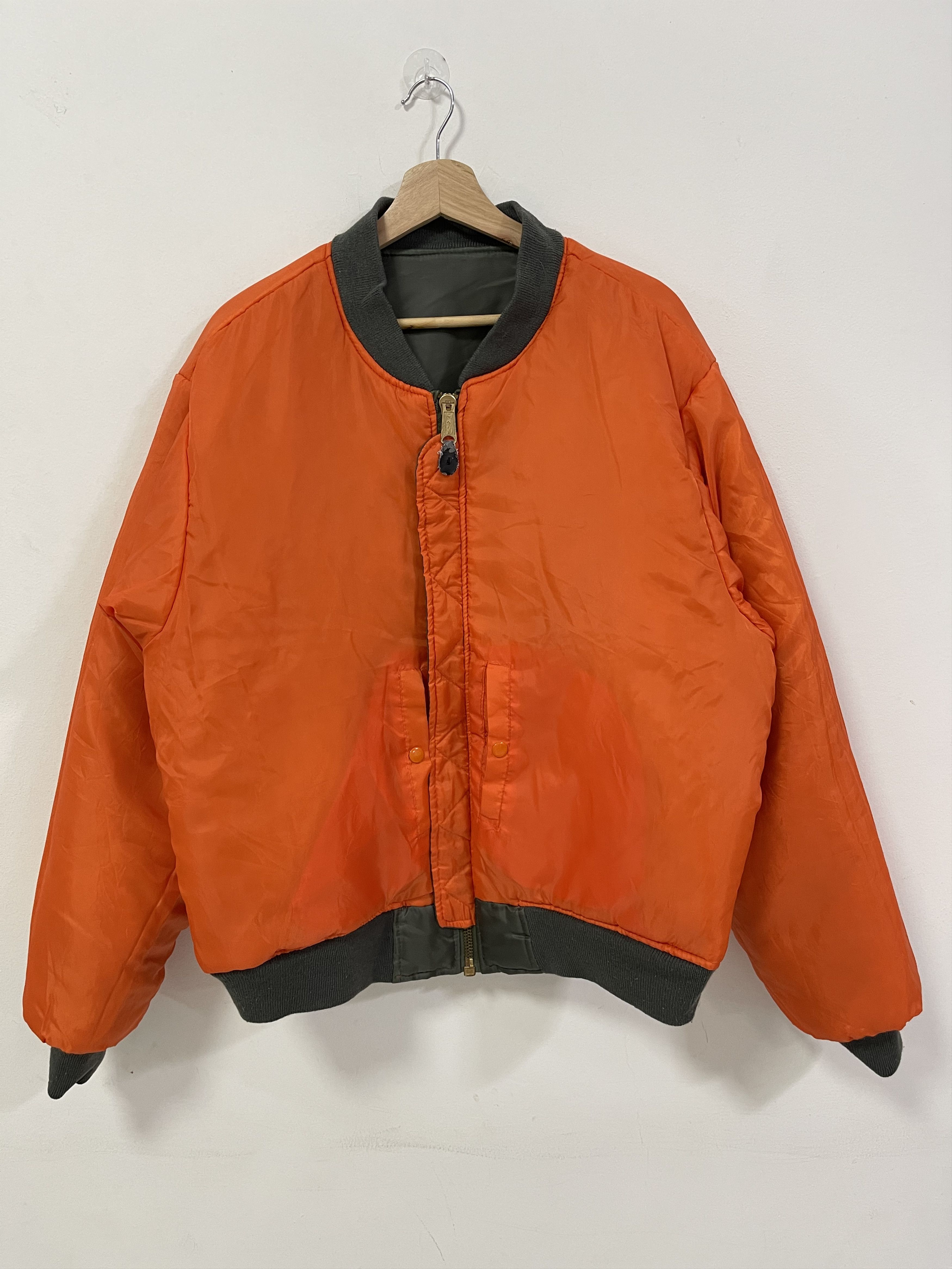 Vintage Vintage Usaf Ma 1 military Bomber Style Jacket Size US XL / EU 56 / 4 - 10 Thumbnail