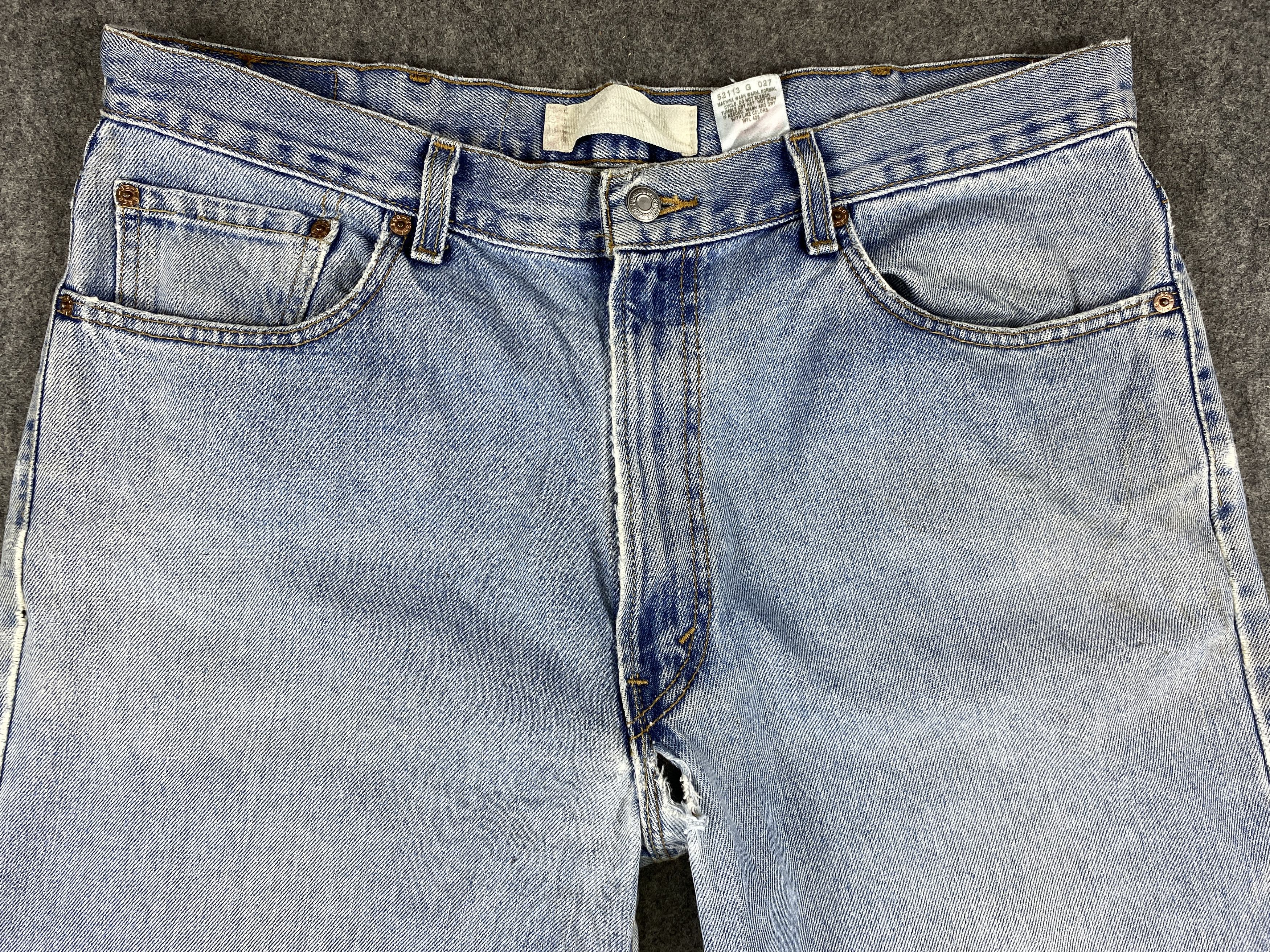 Levi's Mid Blue Vintage Levi's 550 Jeans 37x33 Denim -JN1389 Size US 37 - 3 Thumbnail