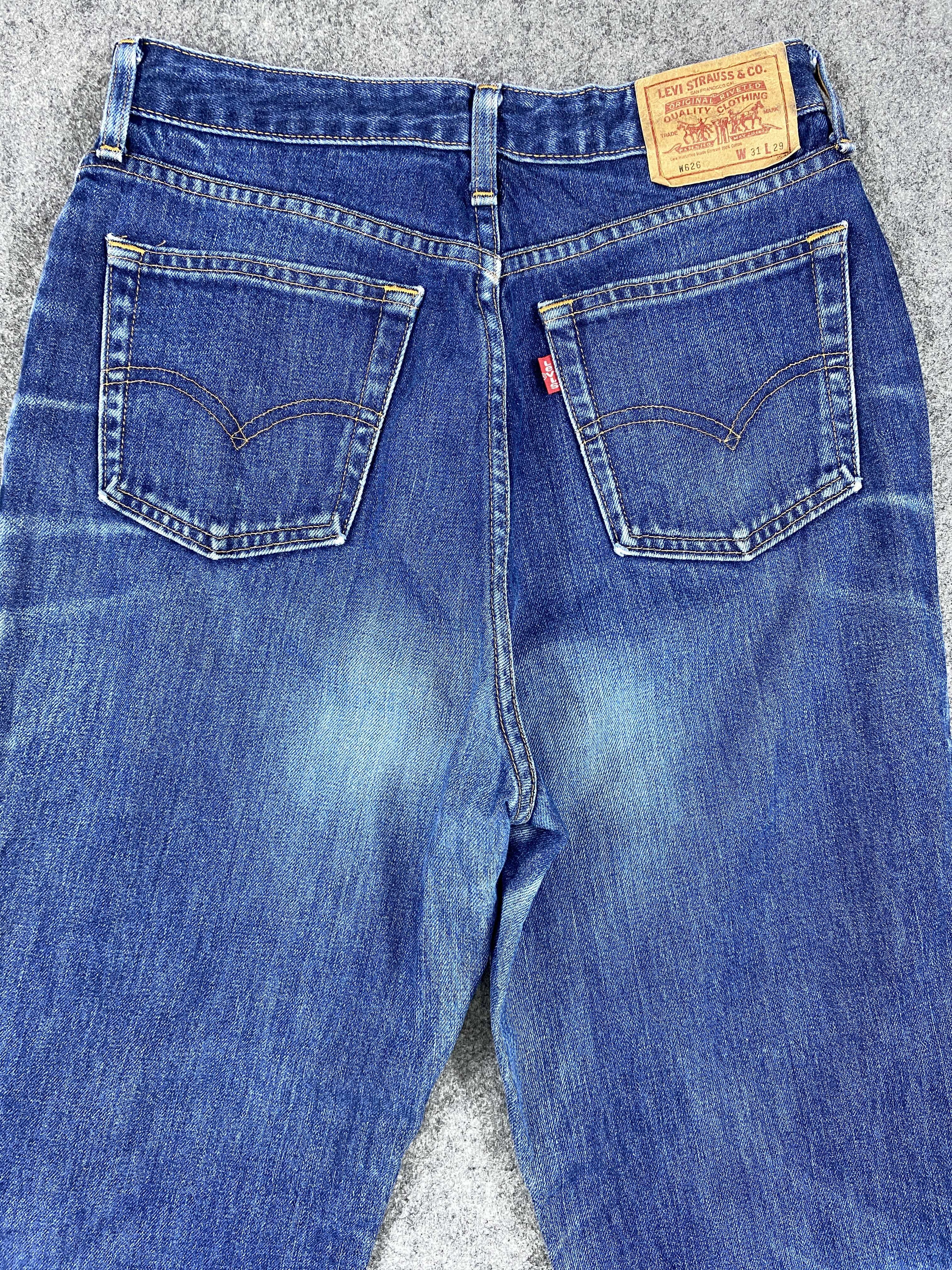 Levi's Distressed Blue Vintage Levi's 626 27x27 Denim -SJ063 Size US 27 - 4 Thumbnail