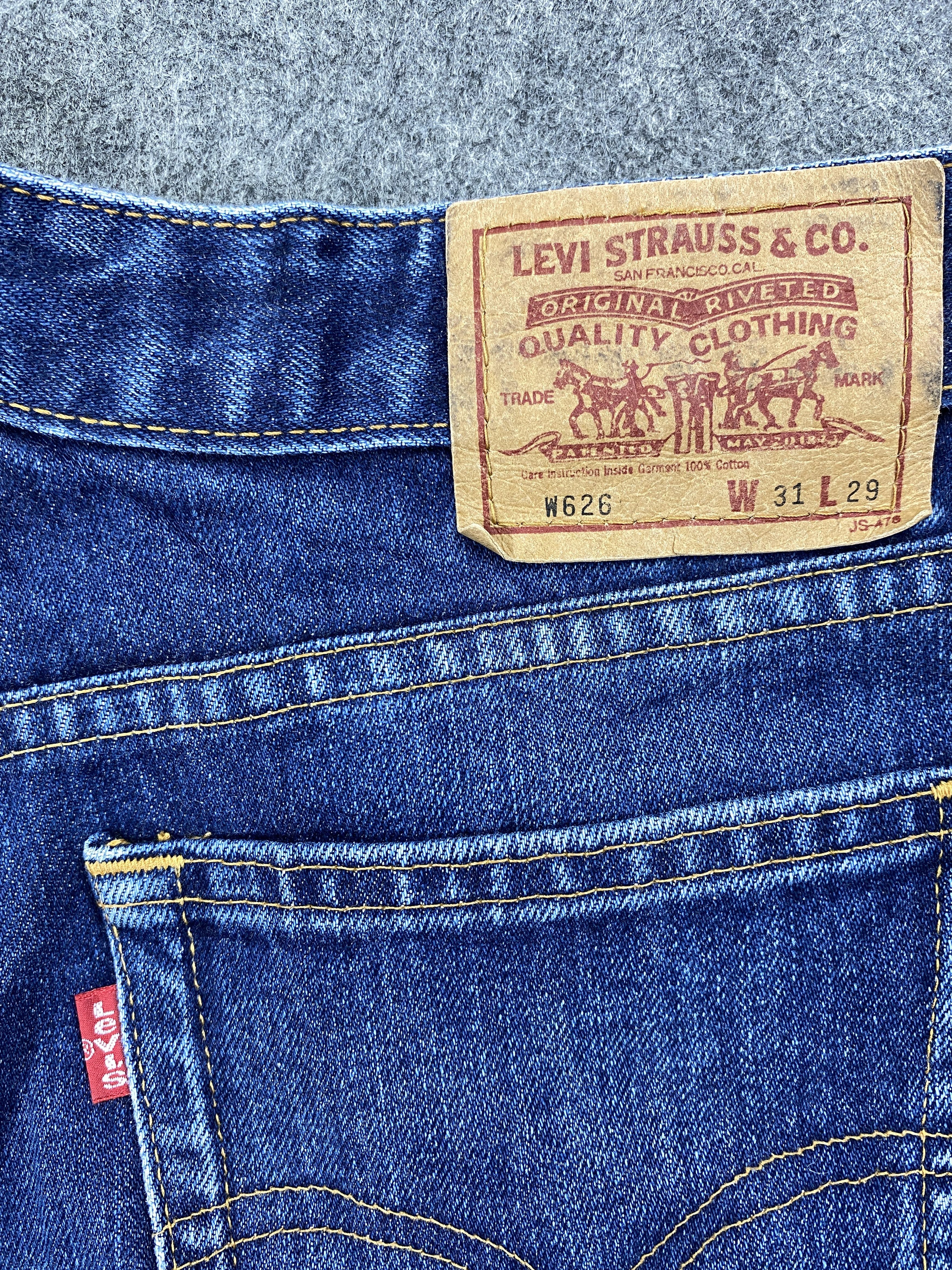 Levi's Distressed Blue Vintage Levi's 626 27x27 Denim -SJ063 Size US 27 - 10 Thumbnail