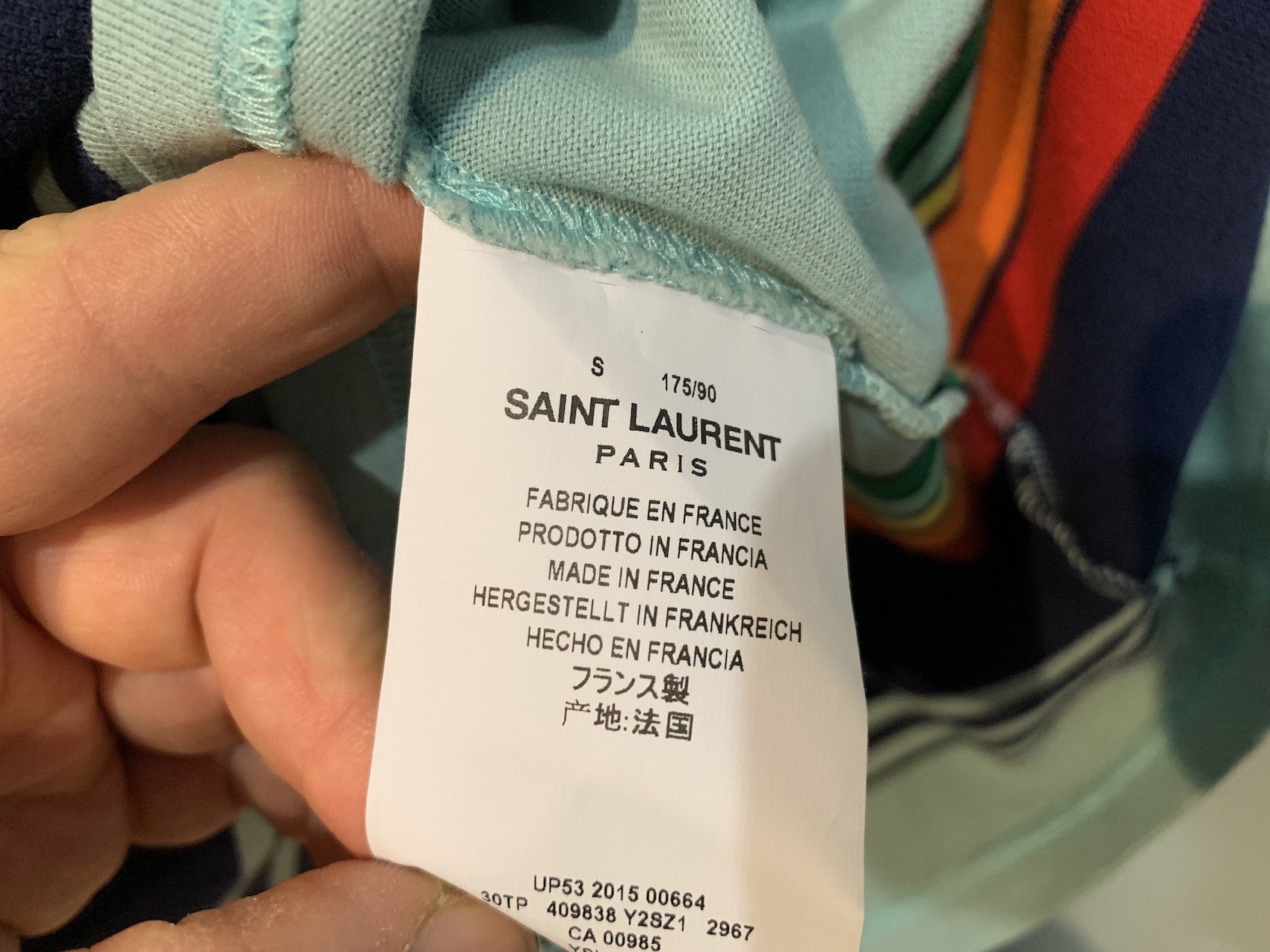 Hedi Slimane × Saint Laurent Paris FINAL DROP / SS'16 Venice Striped Jersey in Fantasy Size US S / EU 44-46 / 1 - 3 Thumbnail