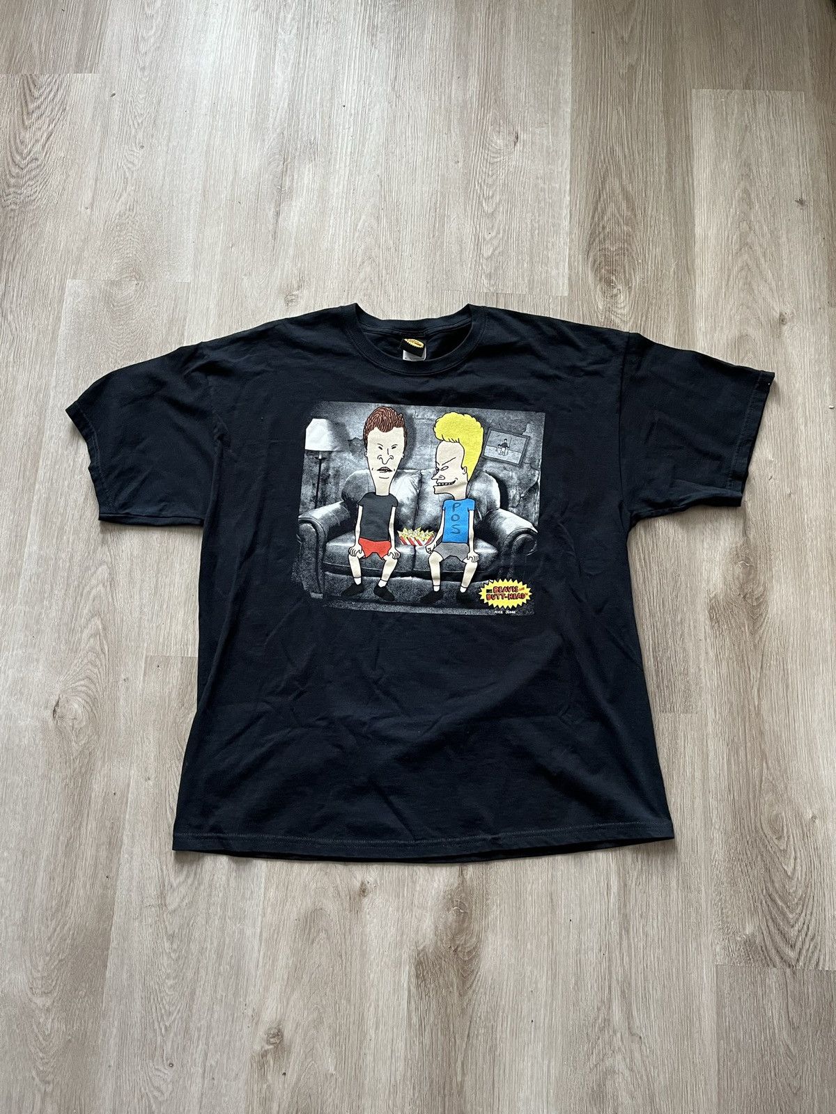 Image of Mtv x Vintage Beavis And Butthead Tshirt in White, Men's (Size XL)