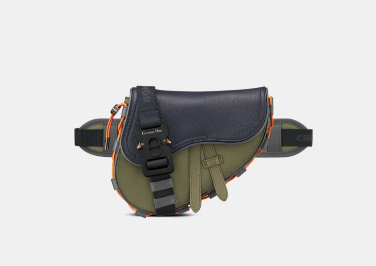O1W1Db10723 Dior x Sacai Saddle Bag In Multicolor, Men's