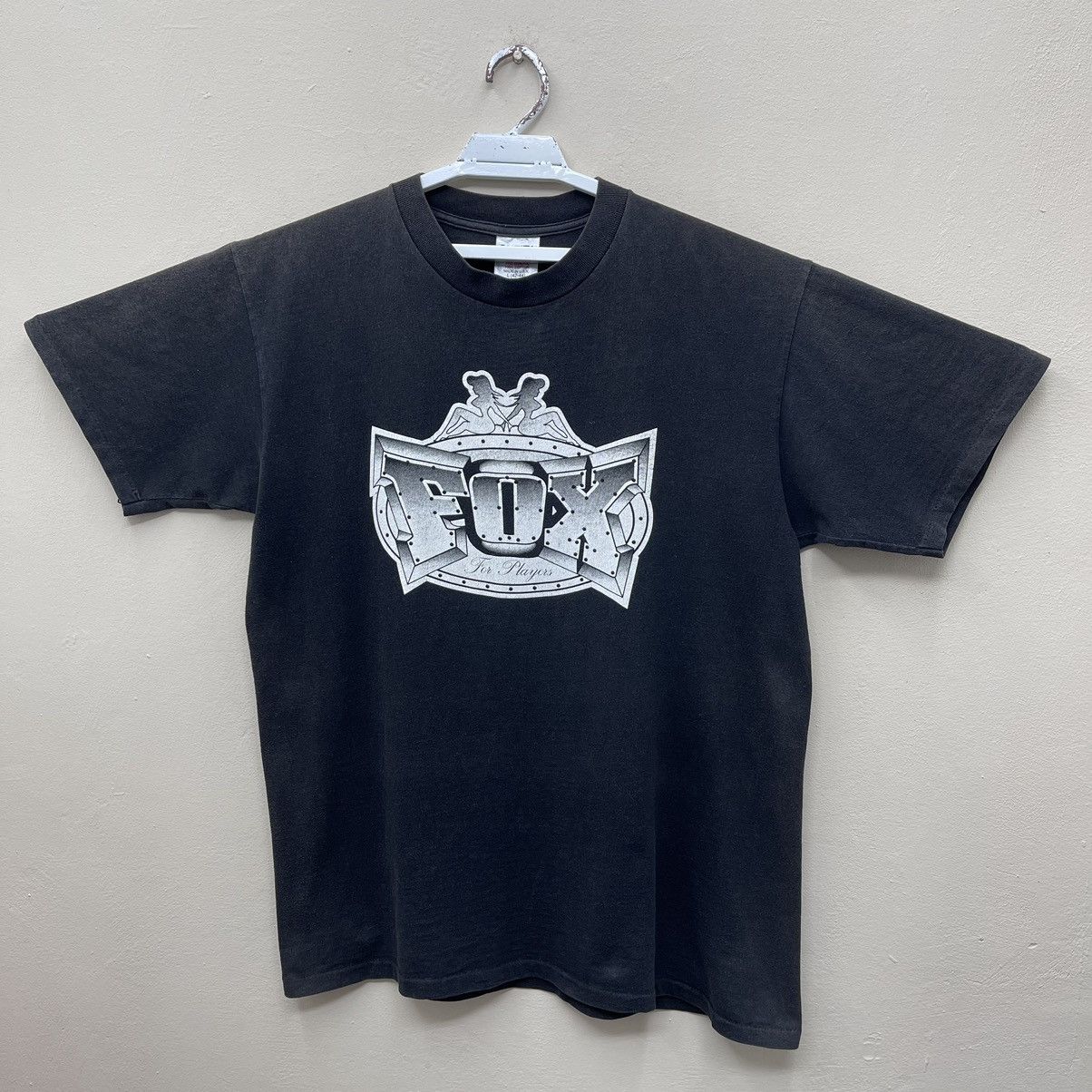 Vintage Vintage 90s Fox Racing T-Shirt Size US L / EU 52-54 / 3 - 1 Thumbnail