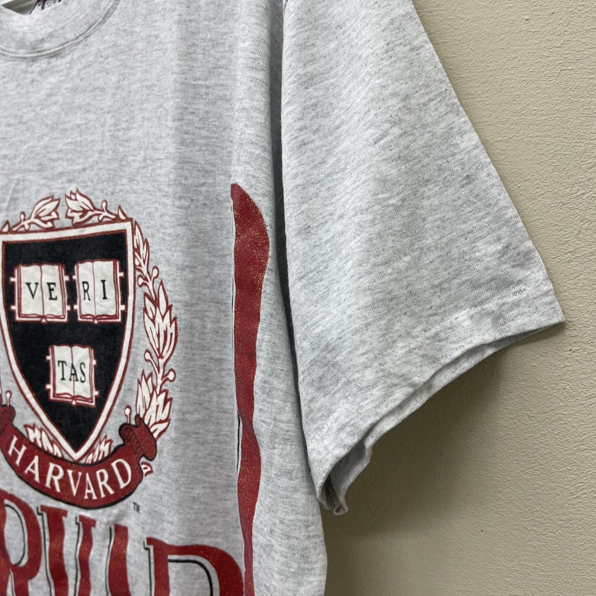 Vintage Vintage 90s Harvard University T-Shirt Single-Stitch Size US L / EU 52-54 / 3 - 2 Thumbnail
