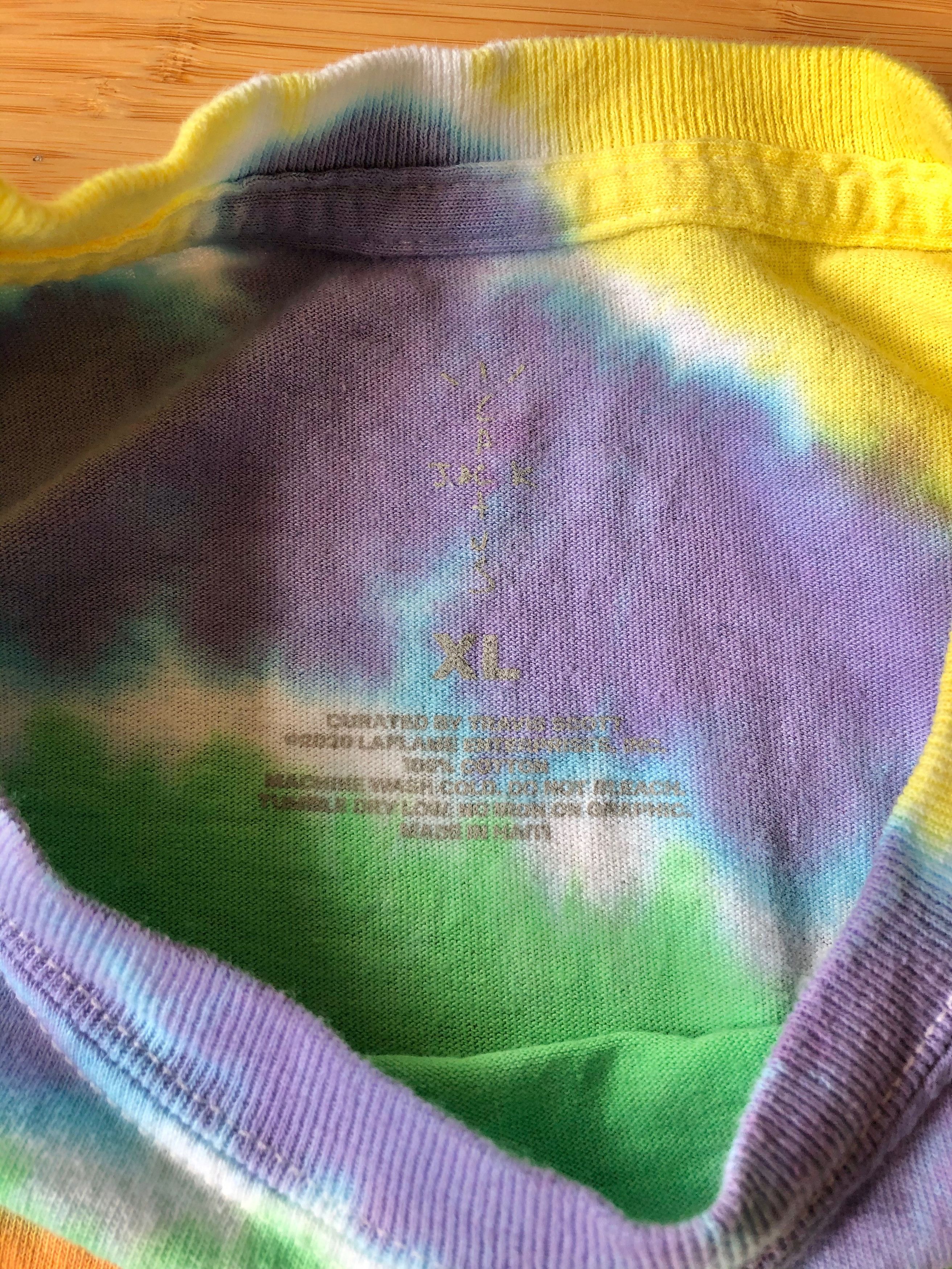 Travis Scott Fortnite Guy Travis Scott rage emote tie dye tee shirt Size US XL / EU 56 / 4 - 3 Thumbnail