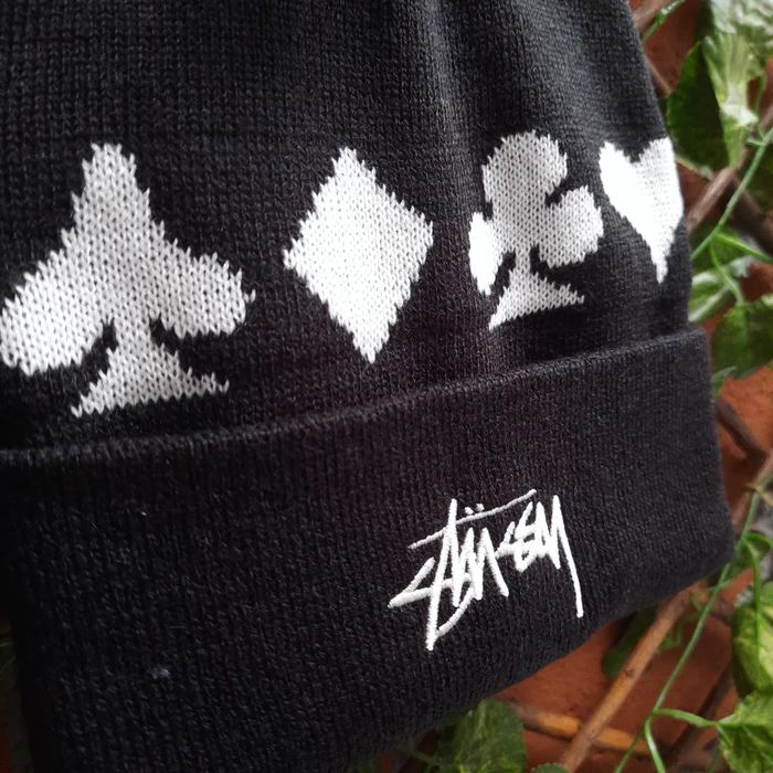 Stussy Stussy Cards Beanie Hat Grailed