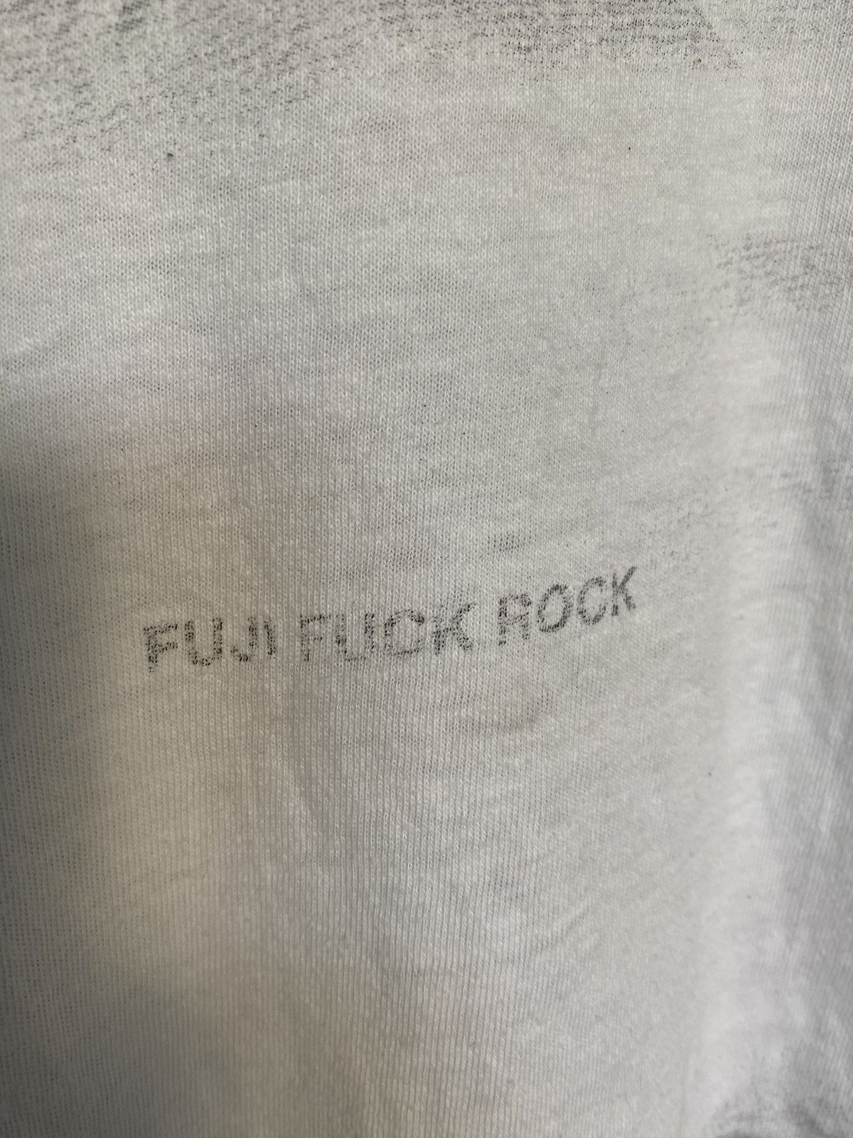 Japanese Brand × Lad Musician 90s Fuji FUCK Rock Black rose contra stitch tee Size US M / EU 48-50 / 2 - 8 Thumbnail