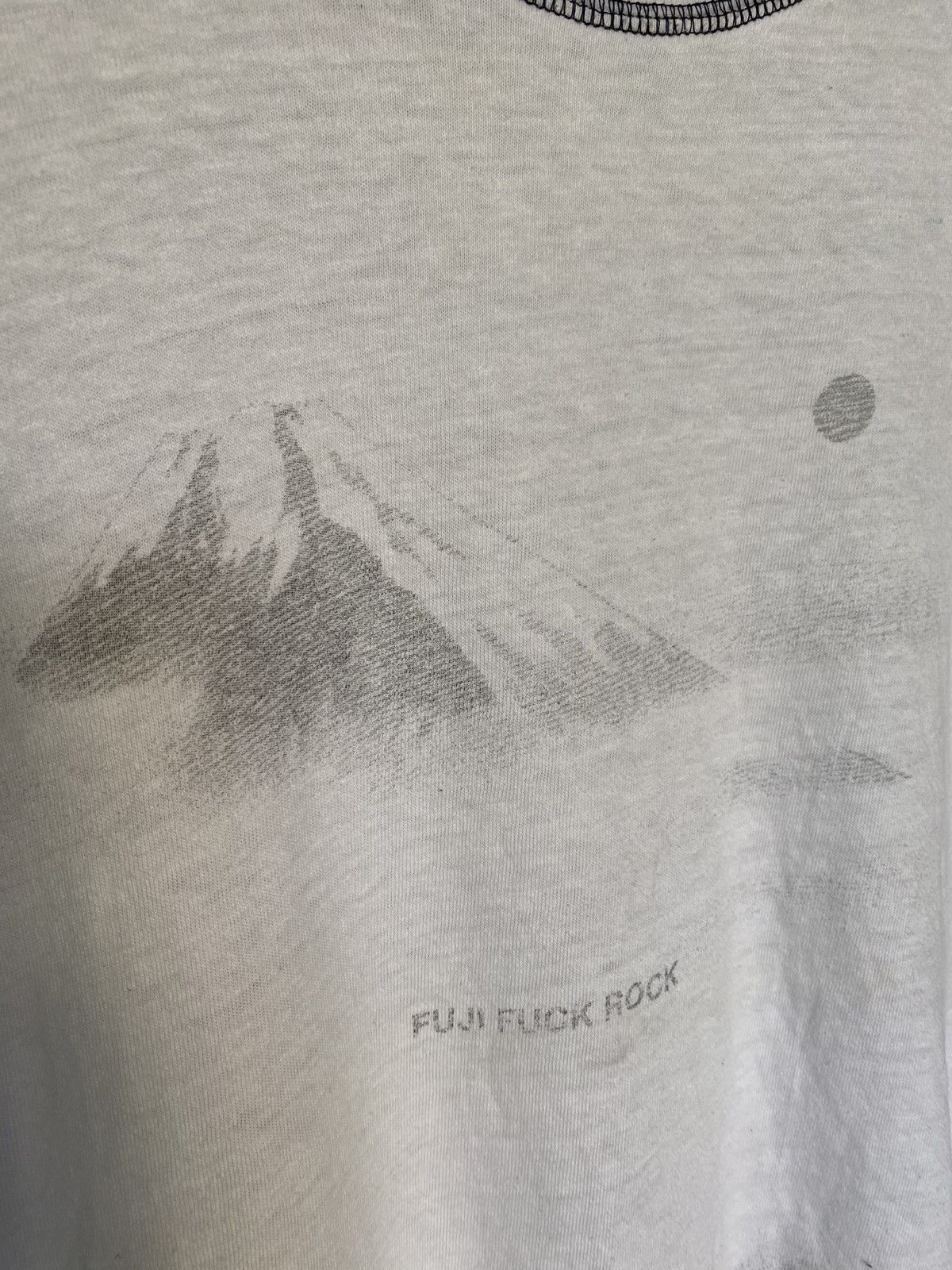 Japanese Brand × Lad Musician 90s Fuji FUCK Rock Black rose contra stitch tee Size US M / EU 48-50 / 2 - 6 Thumbnail