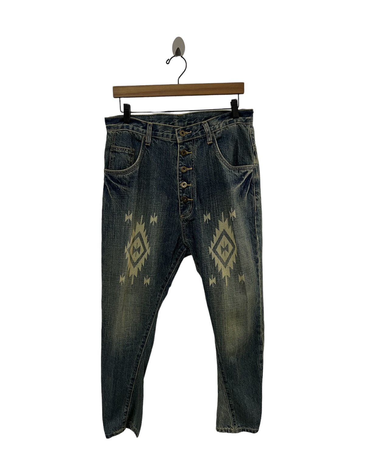 image of And It Navajo Design Denim Pant, Men's (Size 32)