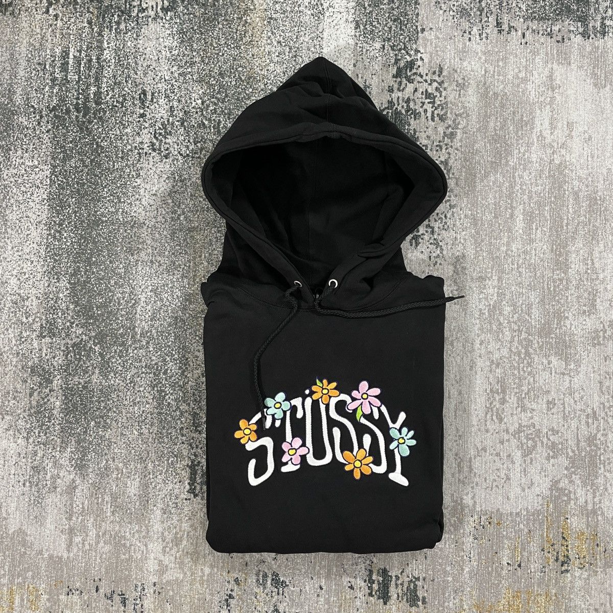 Collegiate Floral Hoodie Stussy Collegiate Applique Sweatshirt