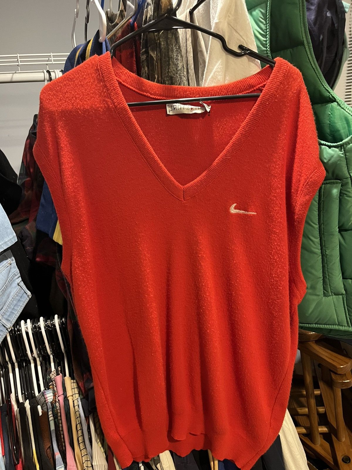 Vintage y2K Red Sweater Vest Size US XXL / EU 58 / 5 - 1 Thumbnail