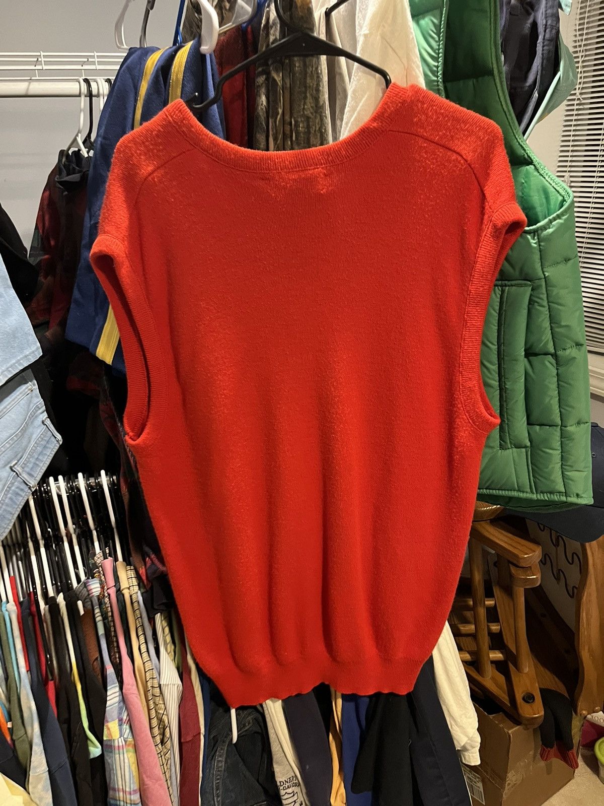 Vintage y2K Red Sweater Vest Size US XXL / EU 58 / 5 - 2 Thumbnail