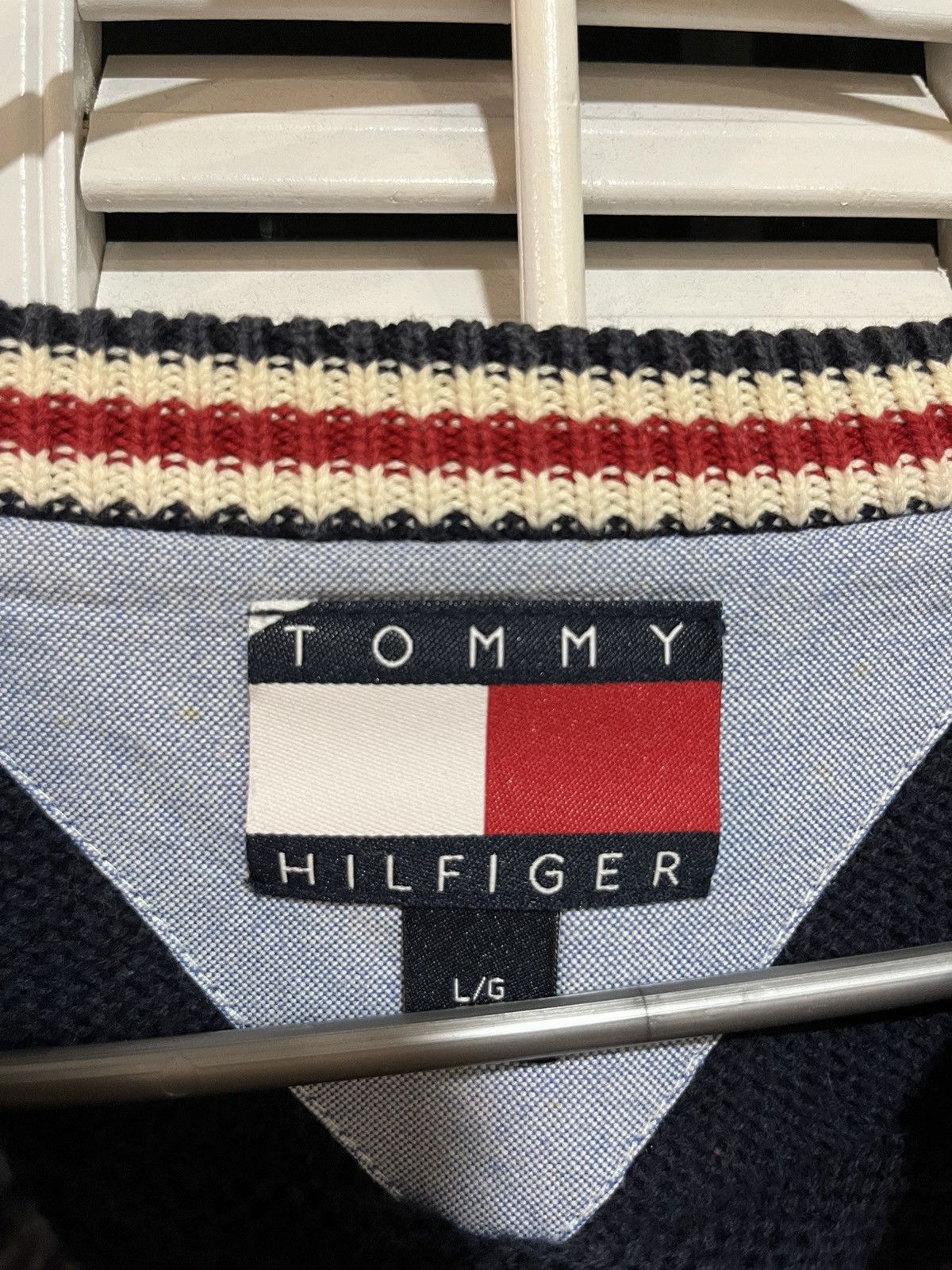 Tommy Hilfiger × Vintage y2k Tommy Hilfiger Knit Sweater Size US L / EU 52-54 / 3 - 3 Thumbnail