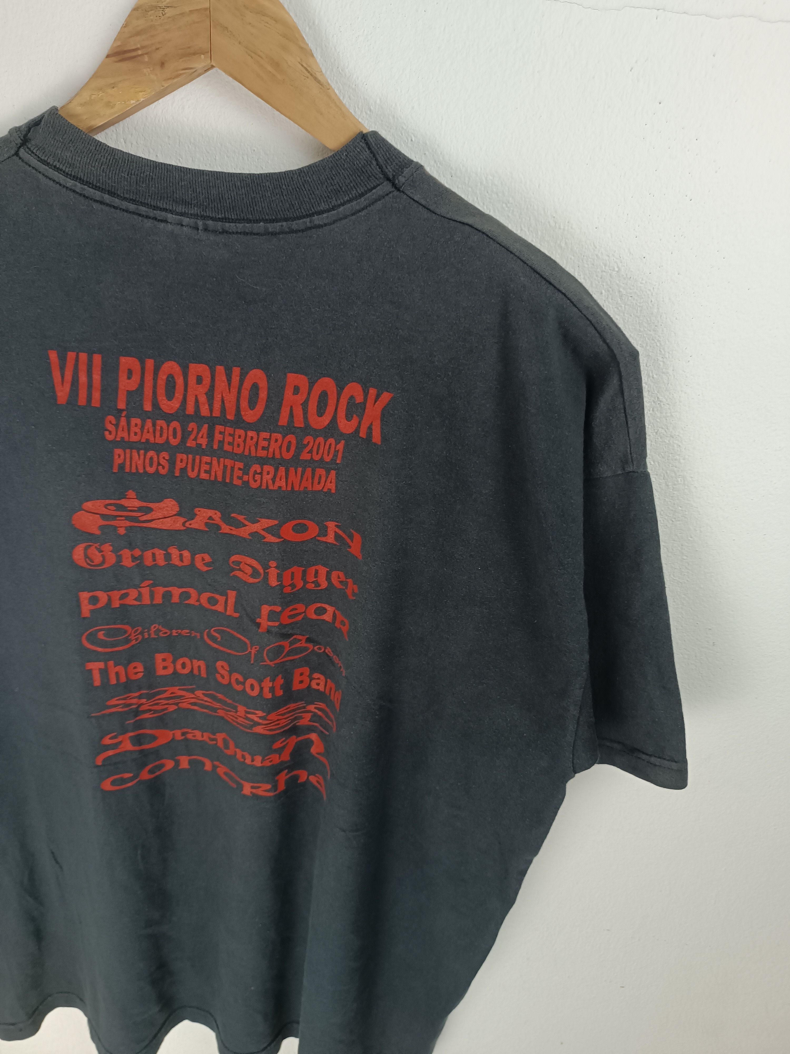 Vintage VINTAGE 2001 PIORNO VII ROCK FEST (saxon children of bodom) Size US L / EU 52-54 / 3 - 12 Thumbnail