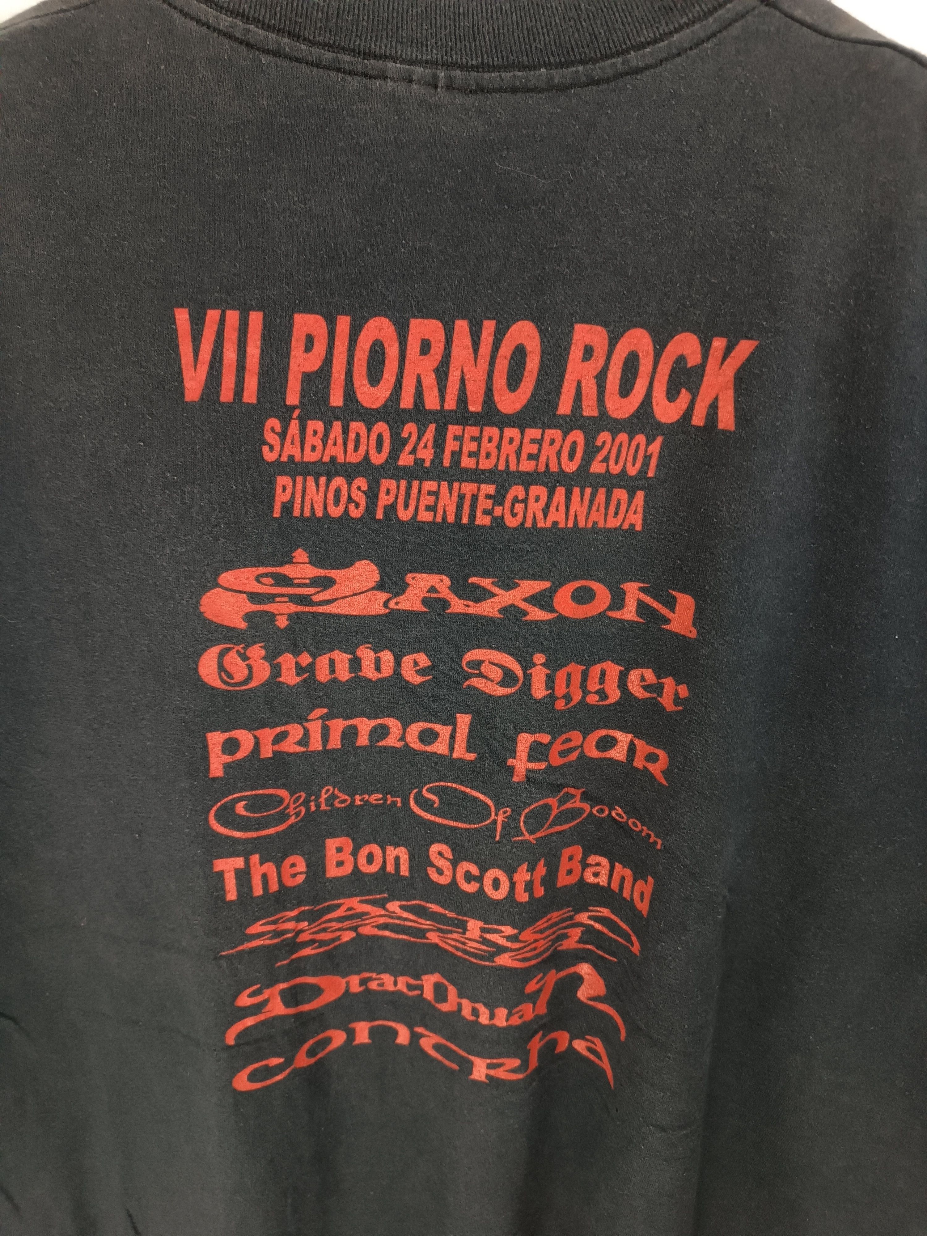 Vintage VINTAGE 2001 PIORNO VII ROCK FEST (saxon children of bodom) Size US L / EU 52-54 / 3 - 10 Thumbnail