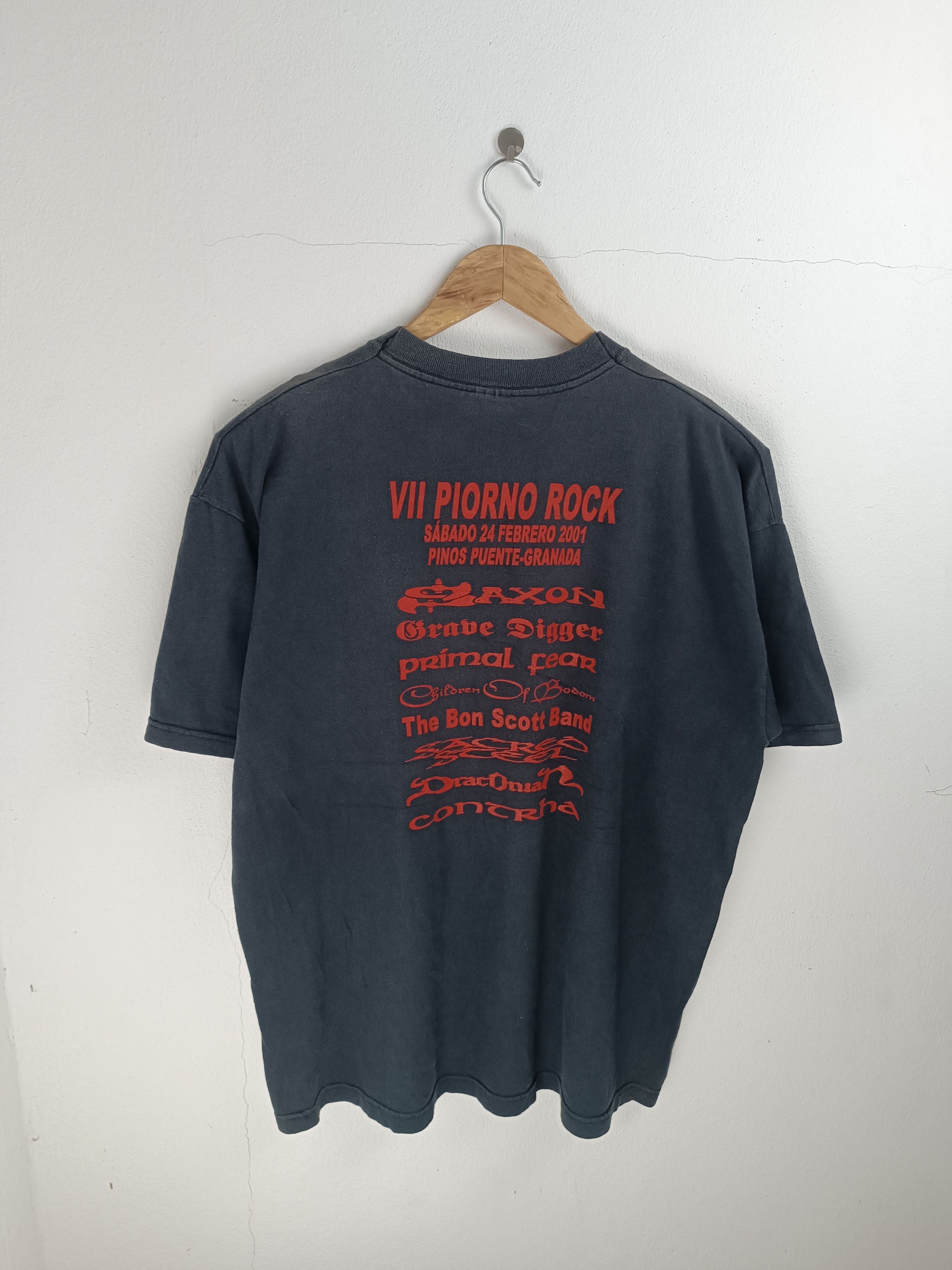 Vintage VINTAGE 2001 PIORNO VII ROCK FEST (saxon children of bodom) Size US L / EU 52-54 / 3 - 13 Thumbnail
