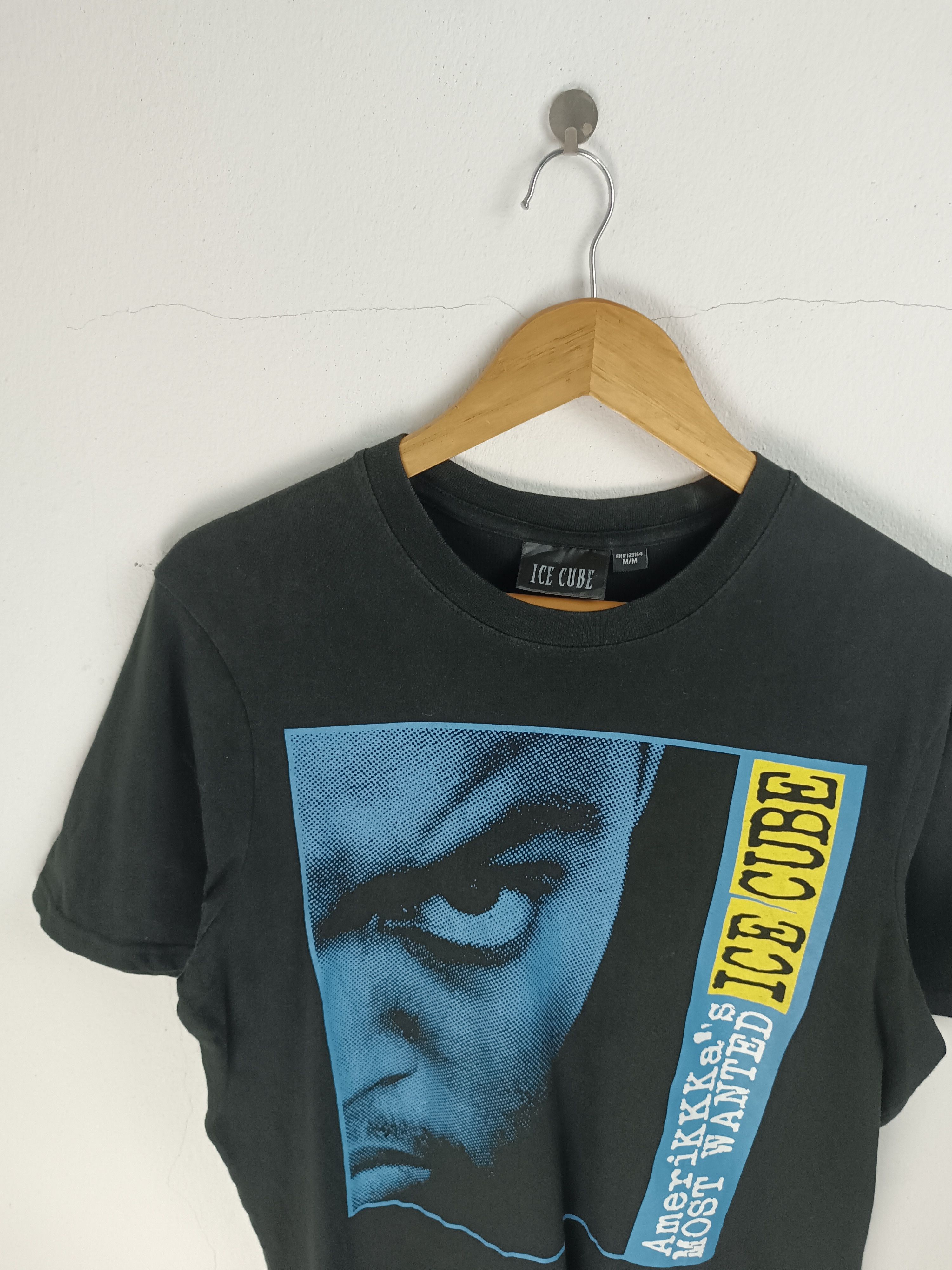 Rap Tees VINTAGE ICE CUBE "AMERIKKKA MOST WANTED" TEE nwa dre snoop Size US M / EU 48-50 / 2 - 8 Thumbnail