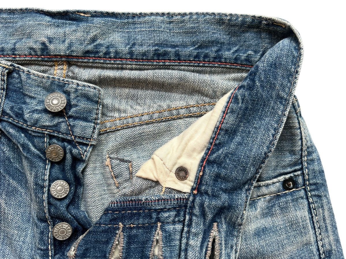 OMNIGOD Vtg Omnigod Japan Spellbound Selvedge Distressed Jeans 29x31 Size US 30 / EU 46 - 12 Thumbnail