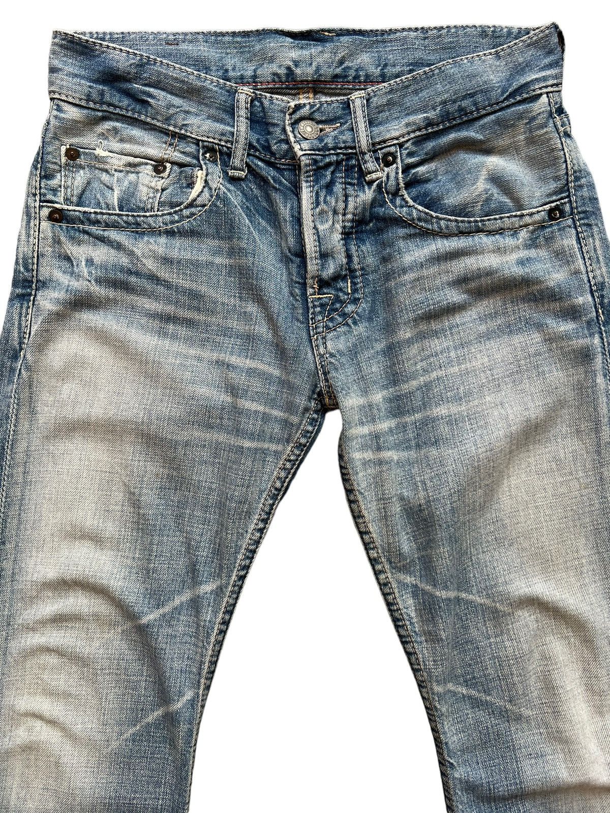 OMNIGOD Vtg Omnigod Japan Spellbound Selvedge Distressed Jeans 29x31 Size US 30 / EU 46 - 4 Thumbnail